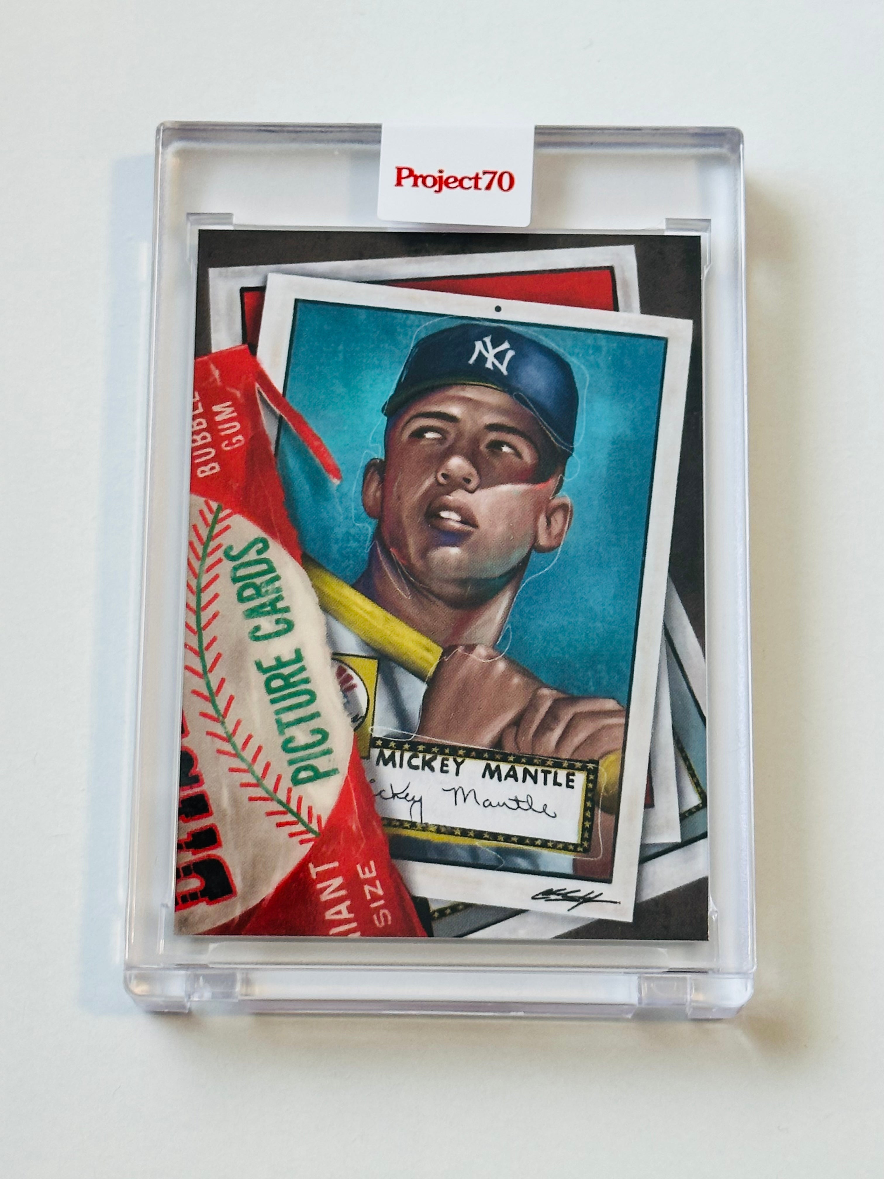 Mickey Mantle Project 70 Topps limited issued graffiti baseball card