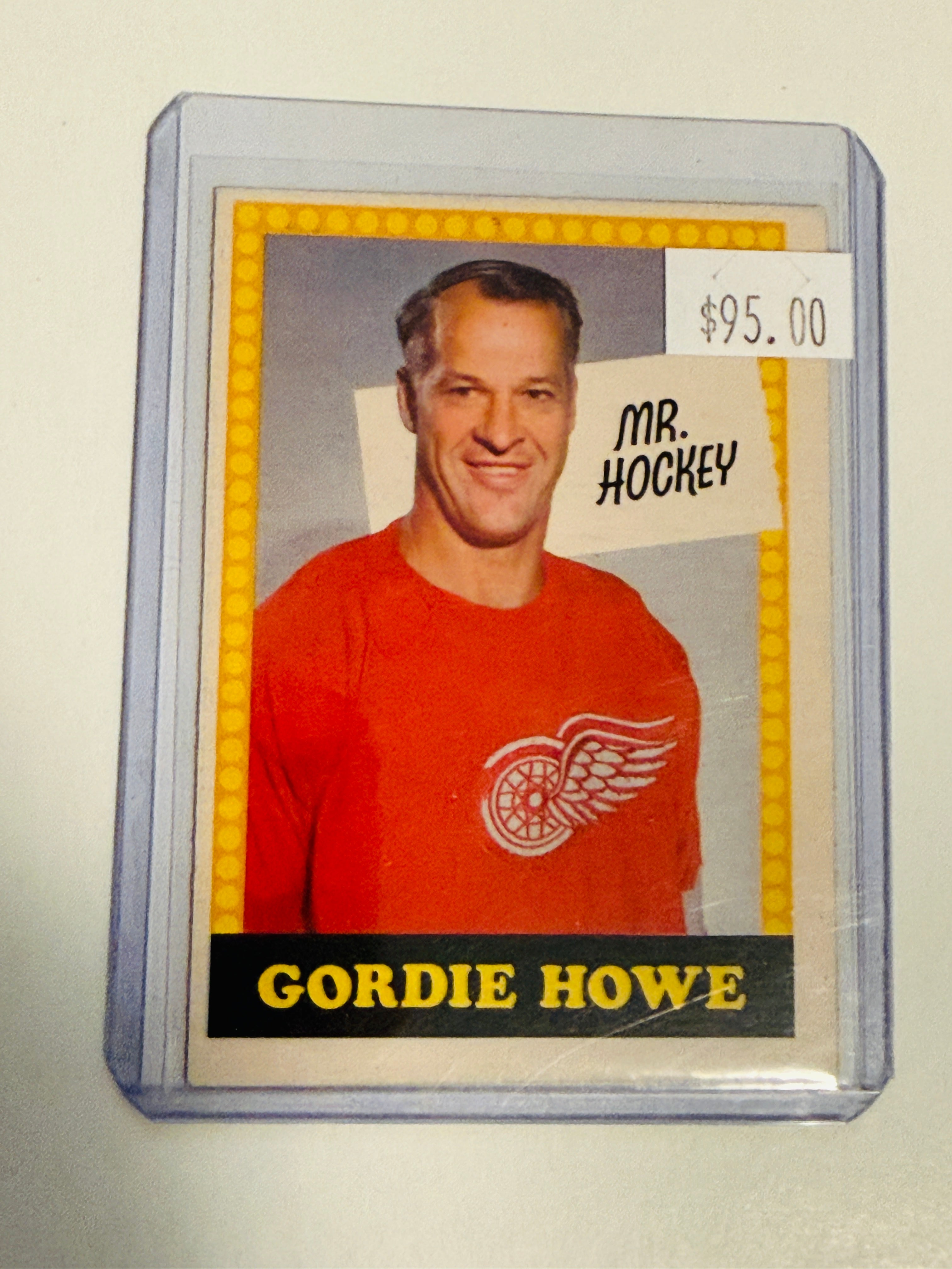 Gordie Howe Mr. Hockey opc no number ex condition card 1969/70