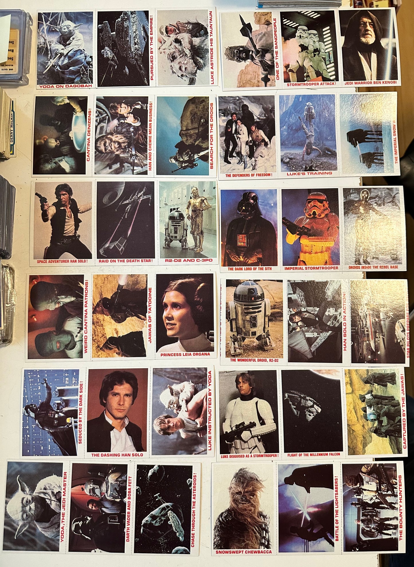 Empire Strikes Back rare Burger King 12 panels 36 cards set 1980