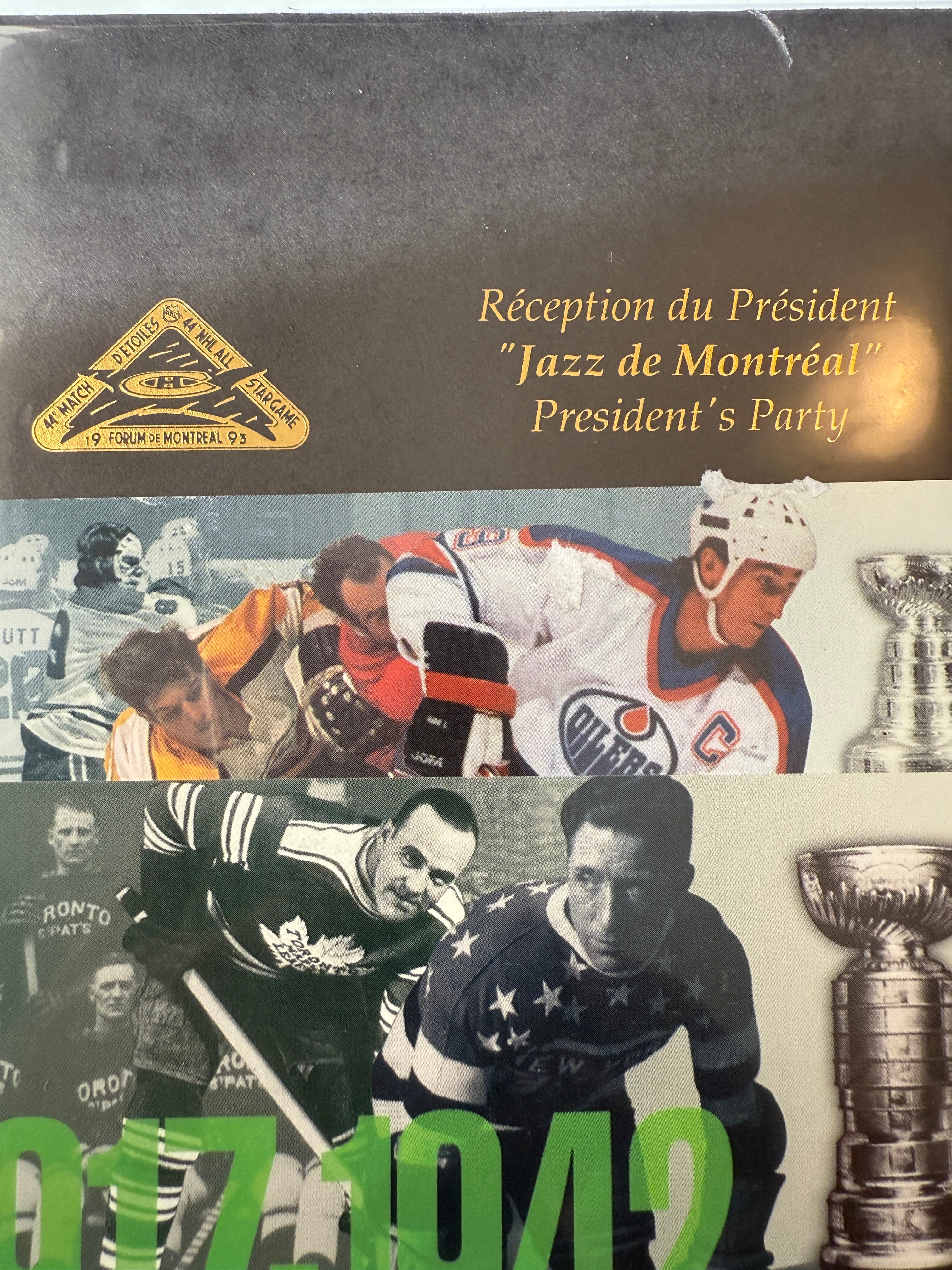 Hockey Hall of Fame dinner  Montréal rare cards set 1993