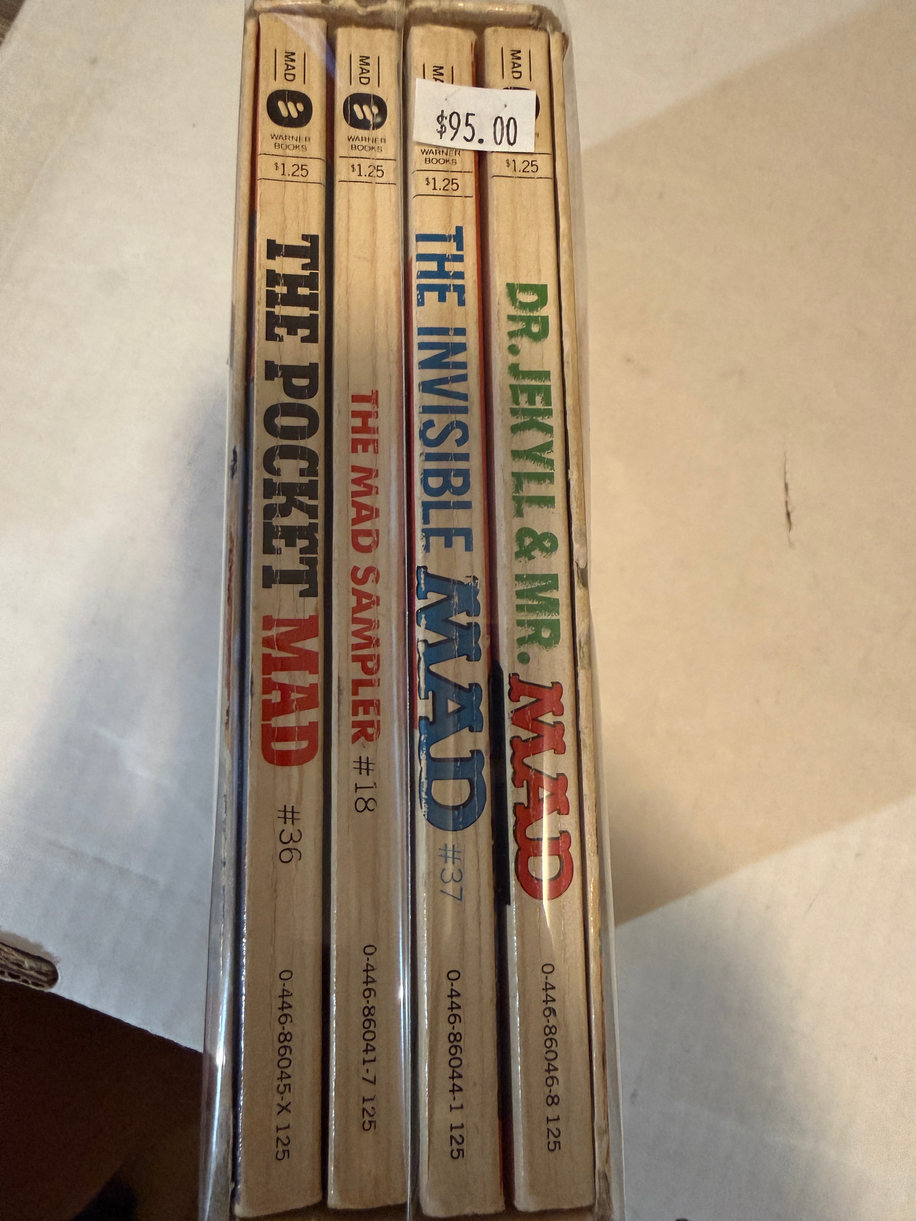Mad Magazine rare four pocket books collection in box 1970s