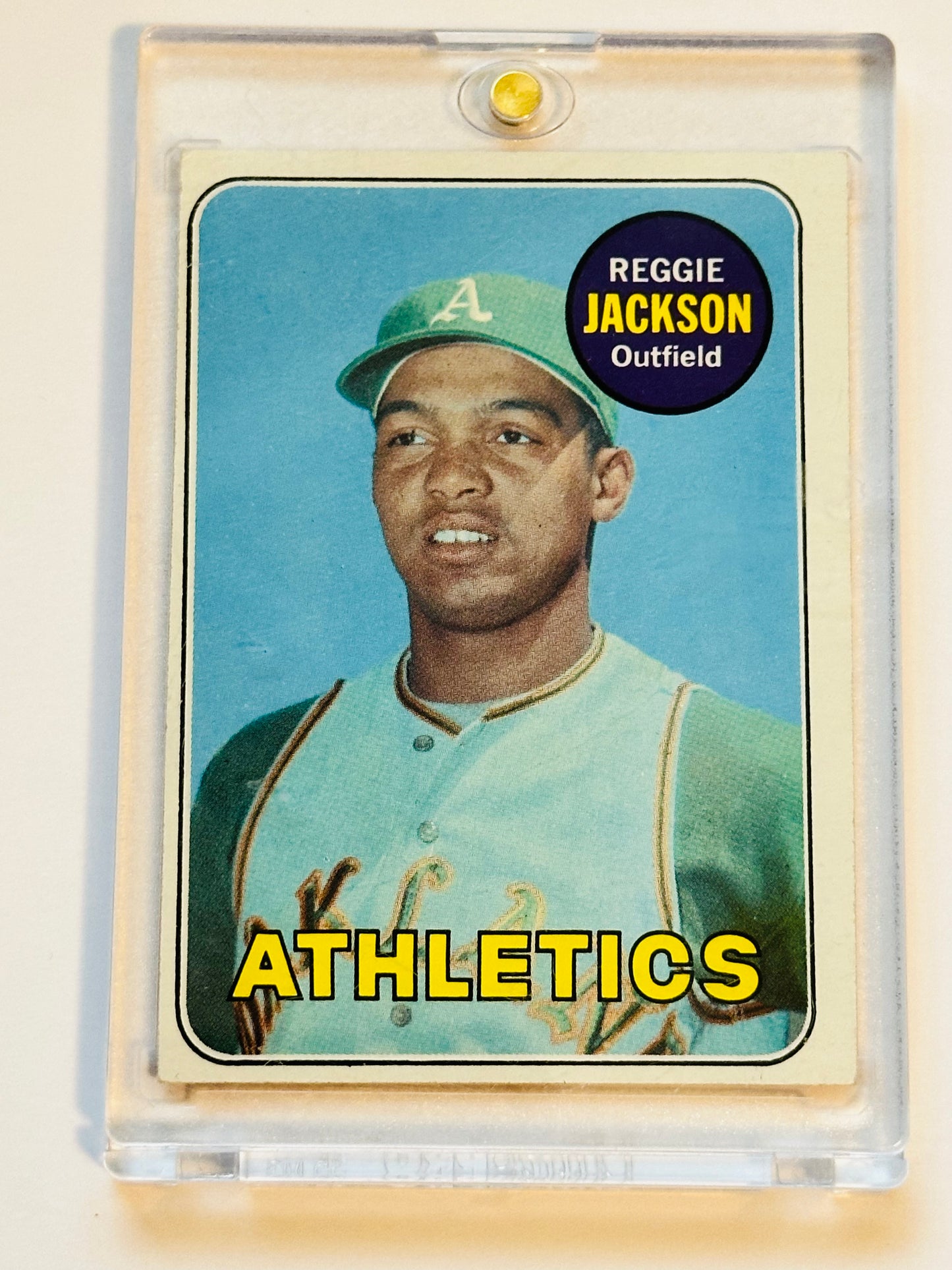 Reggie Jackson Topps ex condition rare rookie baseball card 1969