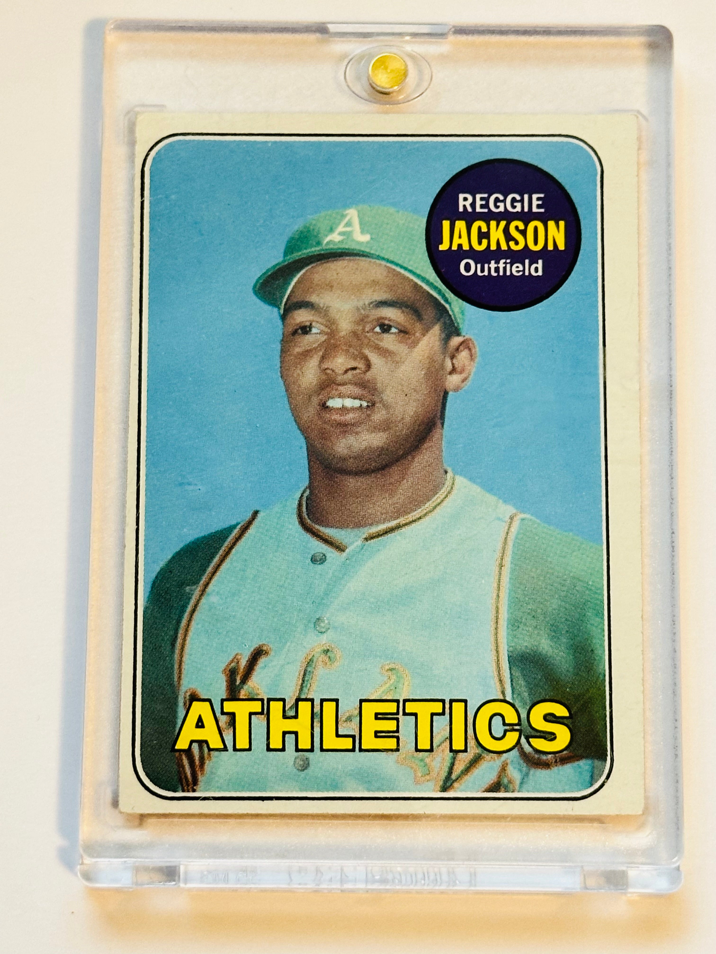 Reggie Jackson Topps ex condition rare rookie baseball card 1969