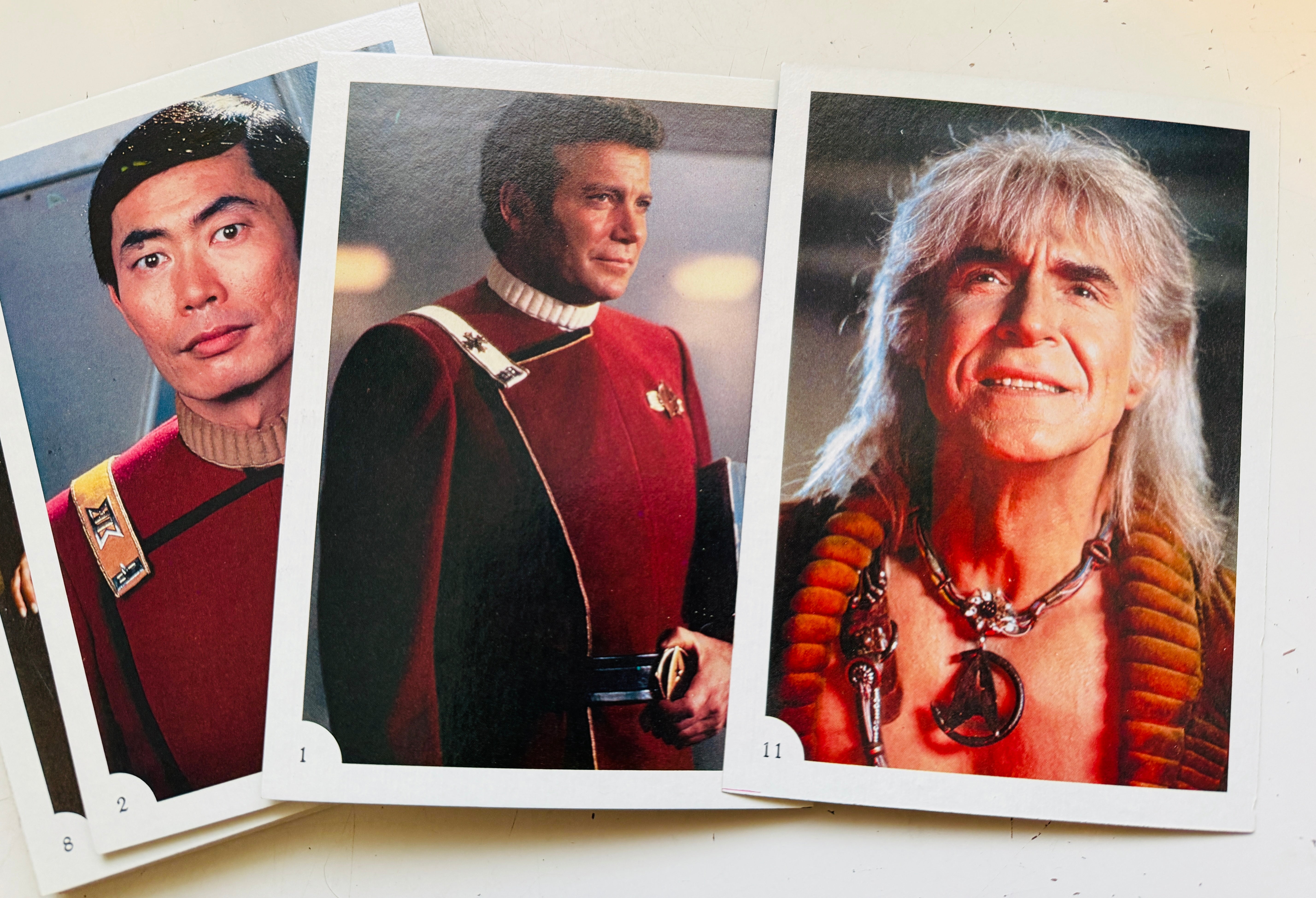 Star Trek Wraith of Khan 5x7 vintage cards set 1982