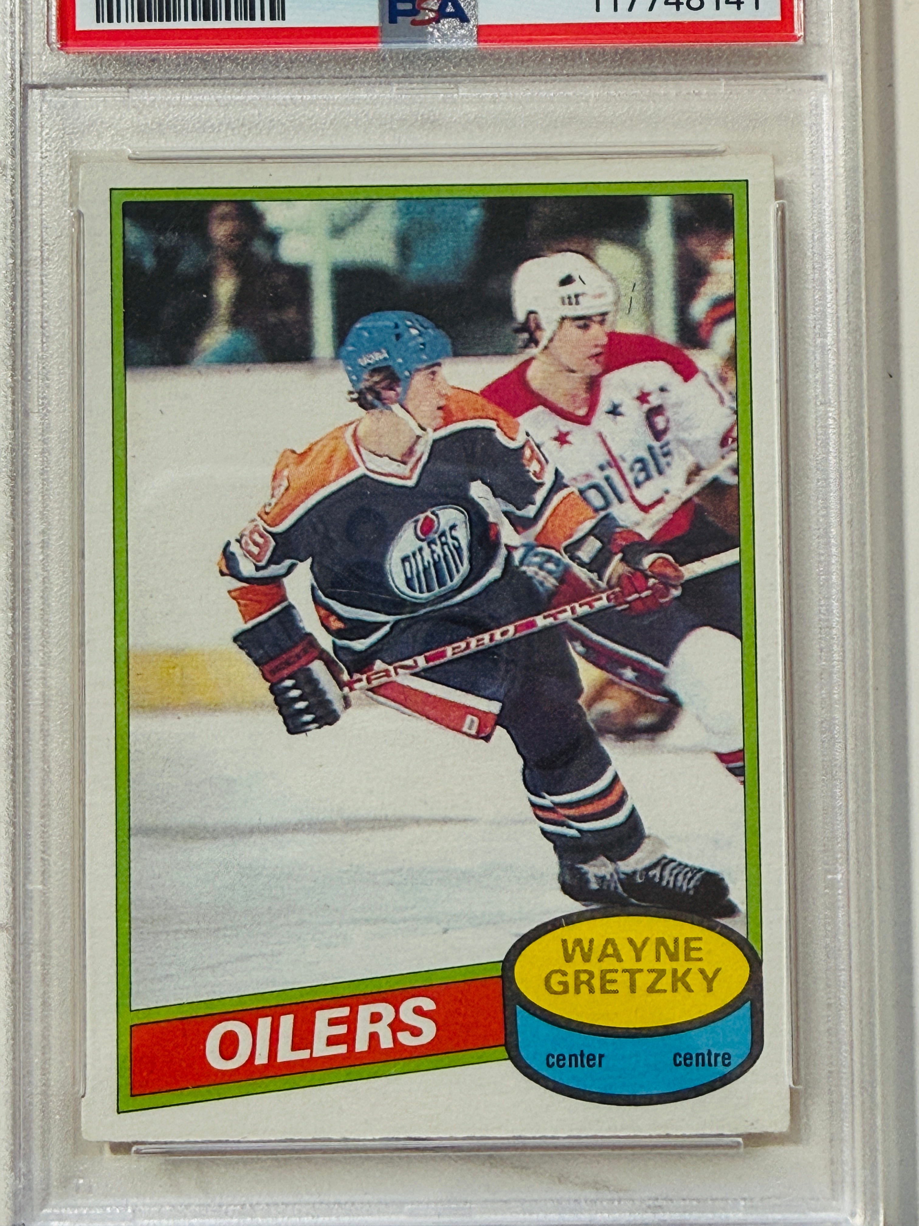 Wayne Gretzky Opc 2nd year high grade PSA 6 hockey card 1980