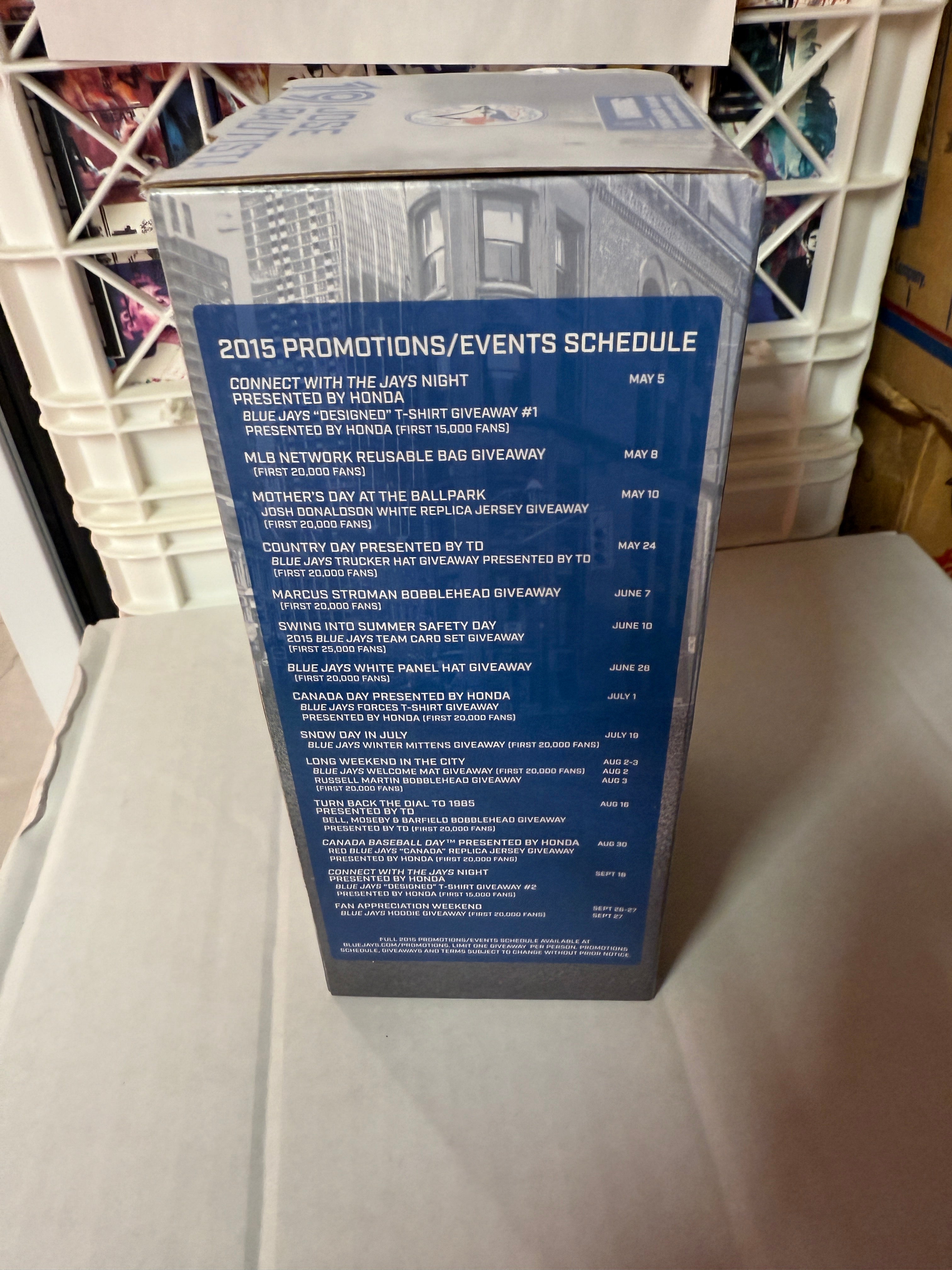 Blue jays Jose Bautista 3x Silver Slugger winner bobble head doll in box 2015