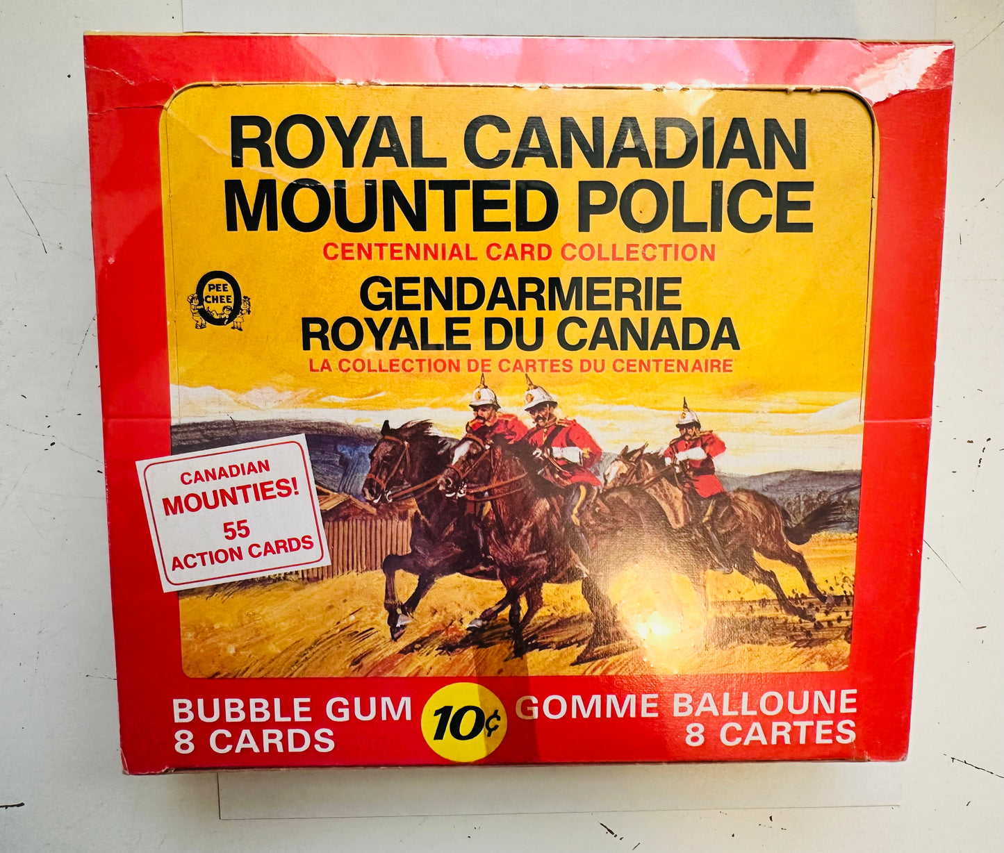 Royal Canadian Mounted Police rare empty Opc display box 1974