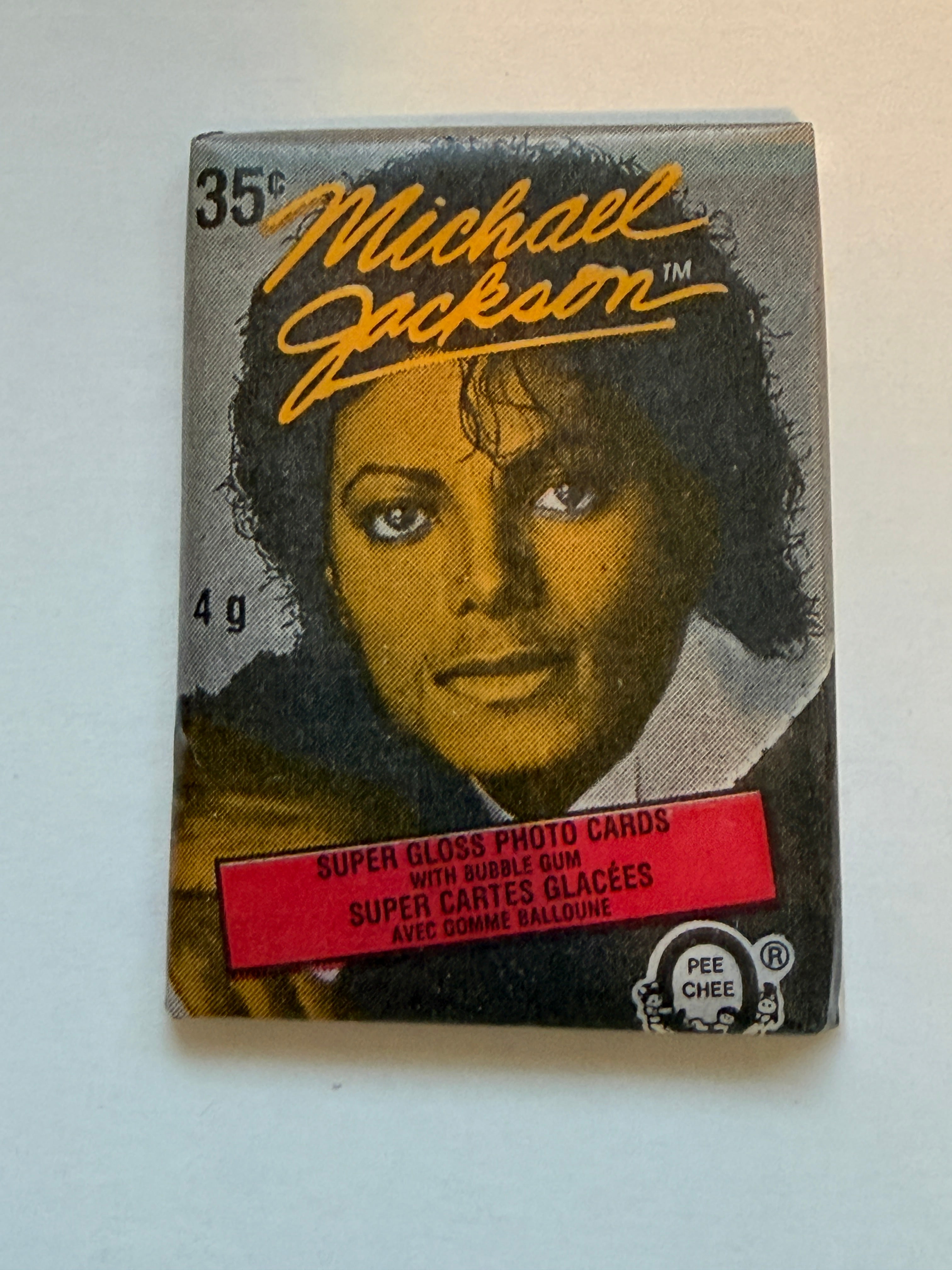 Michael Jackson Opc Canadian version rare cards set with wrapper 1984