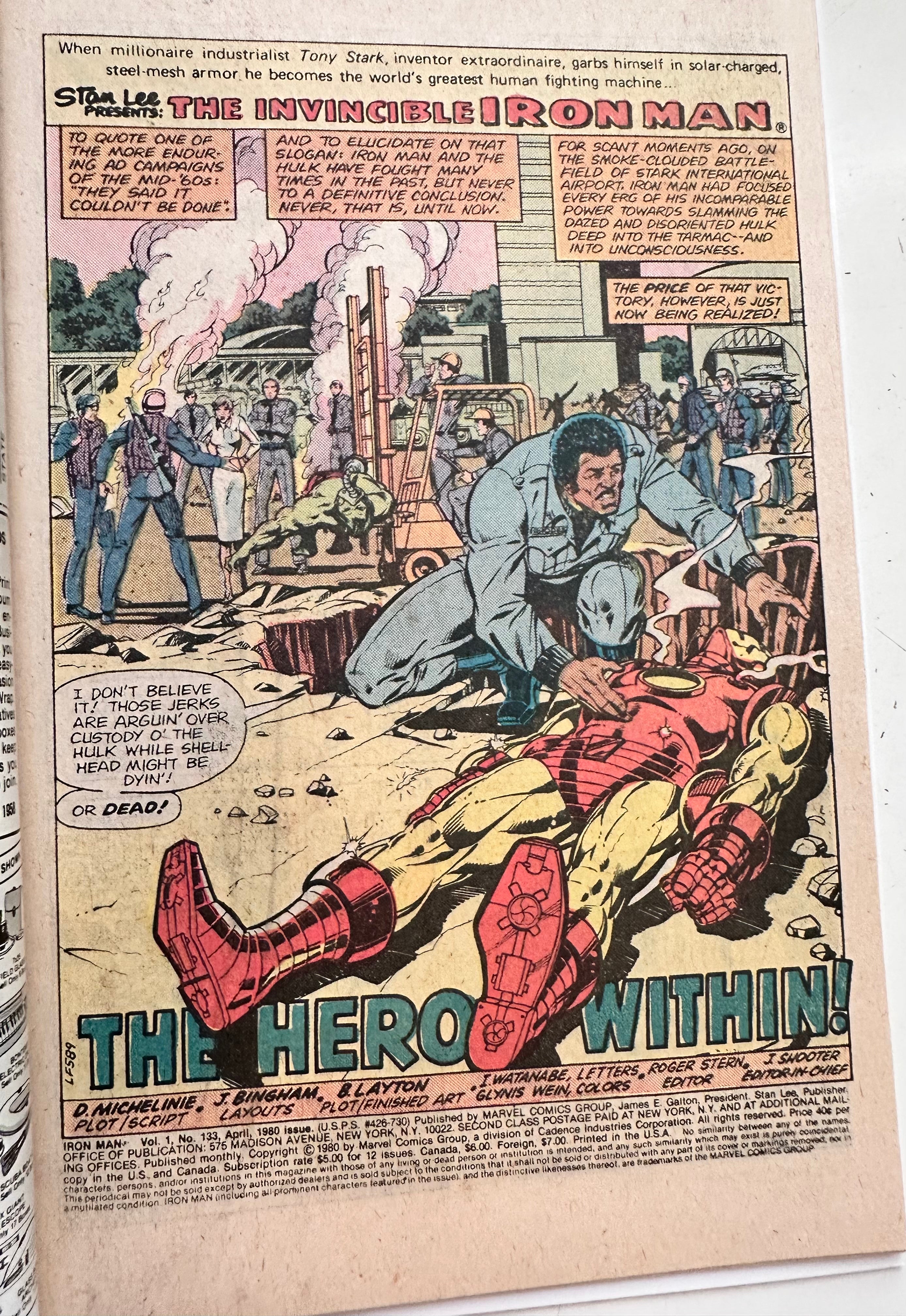 Iron Man #133 high grade comic book 1980