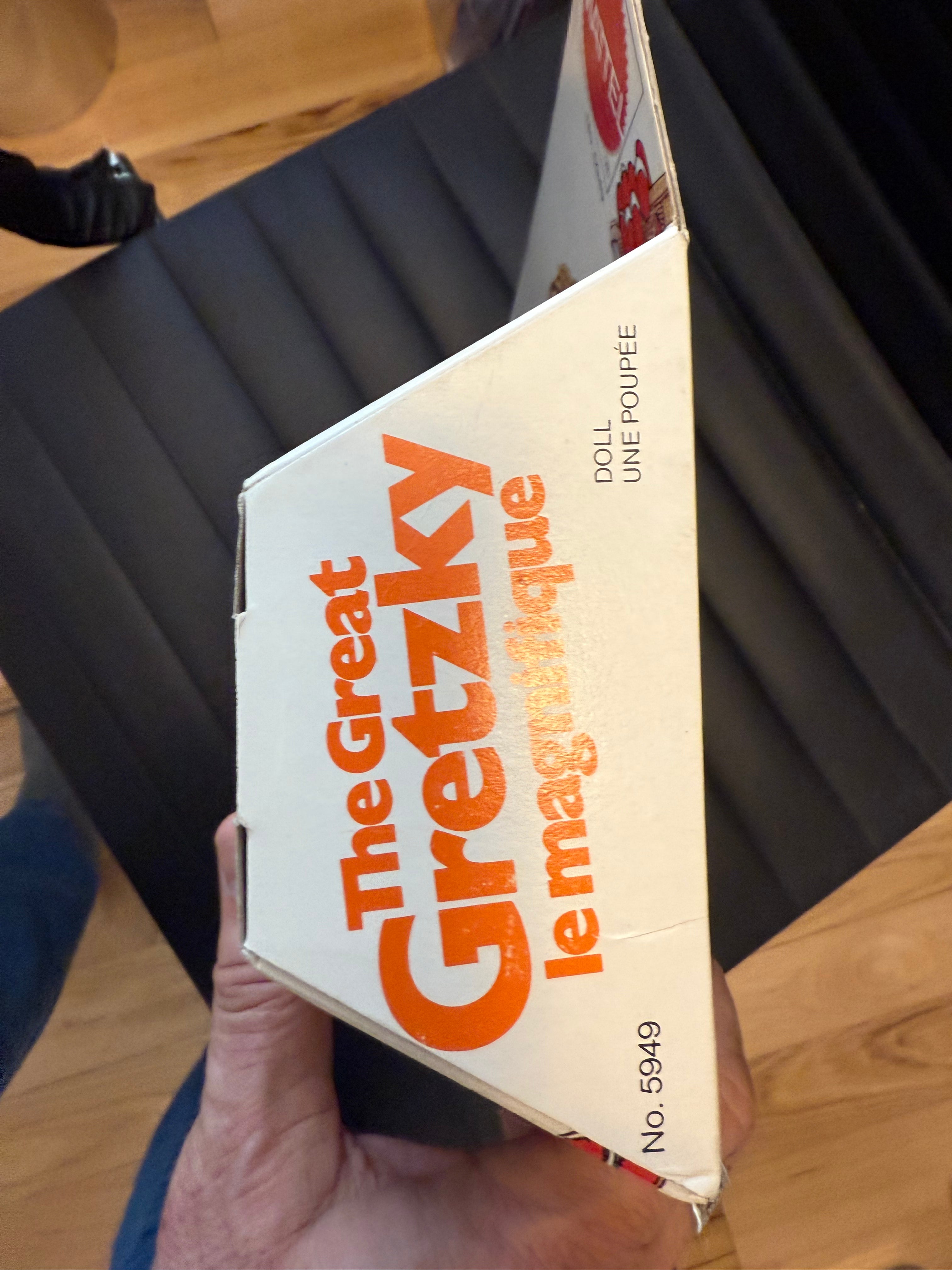 Wayne Gretzky Edmonton oilers hockey rare vintage doll in box 1980s