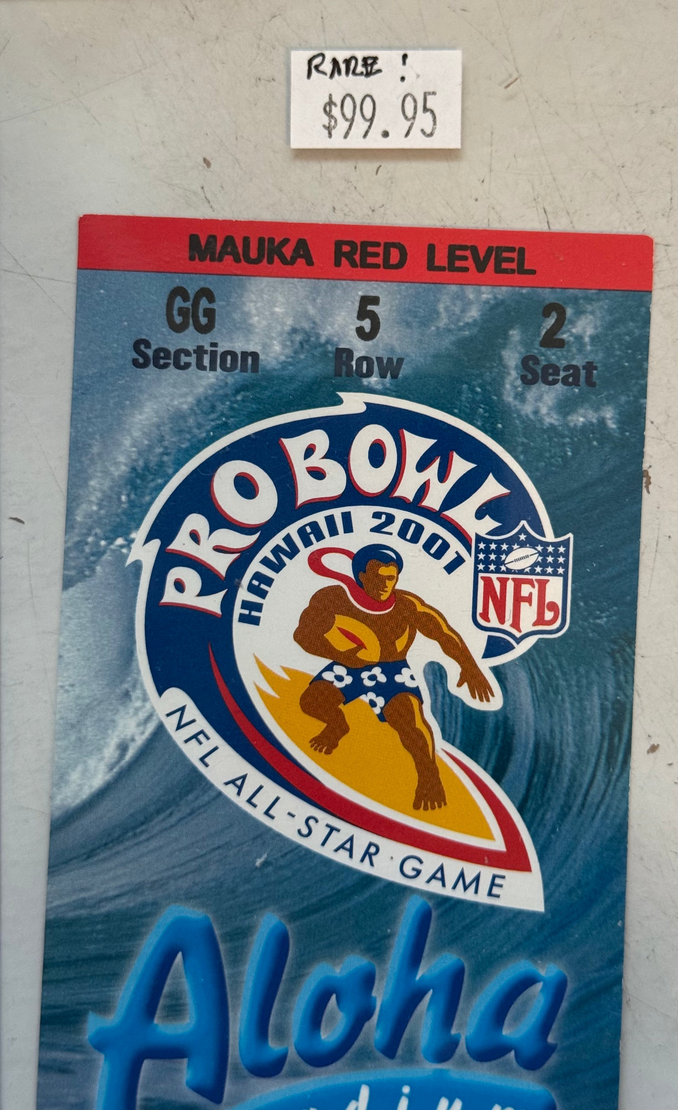 Pro bowl football Hawaii 2001 game ticket