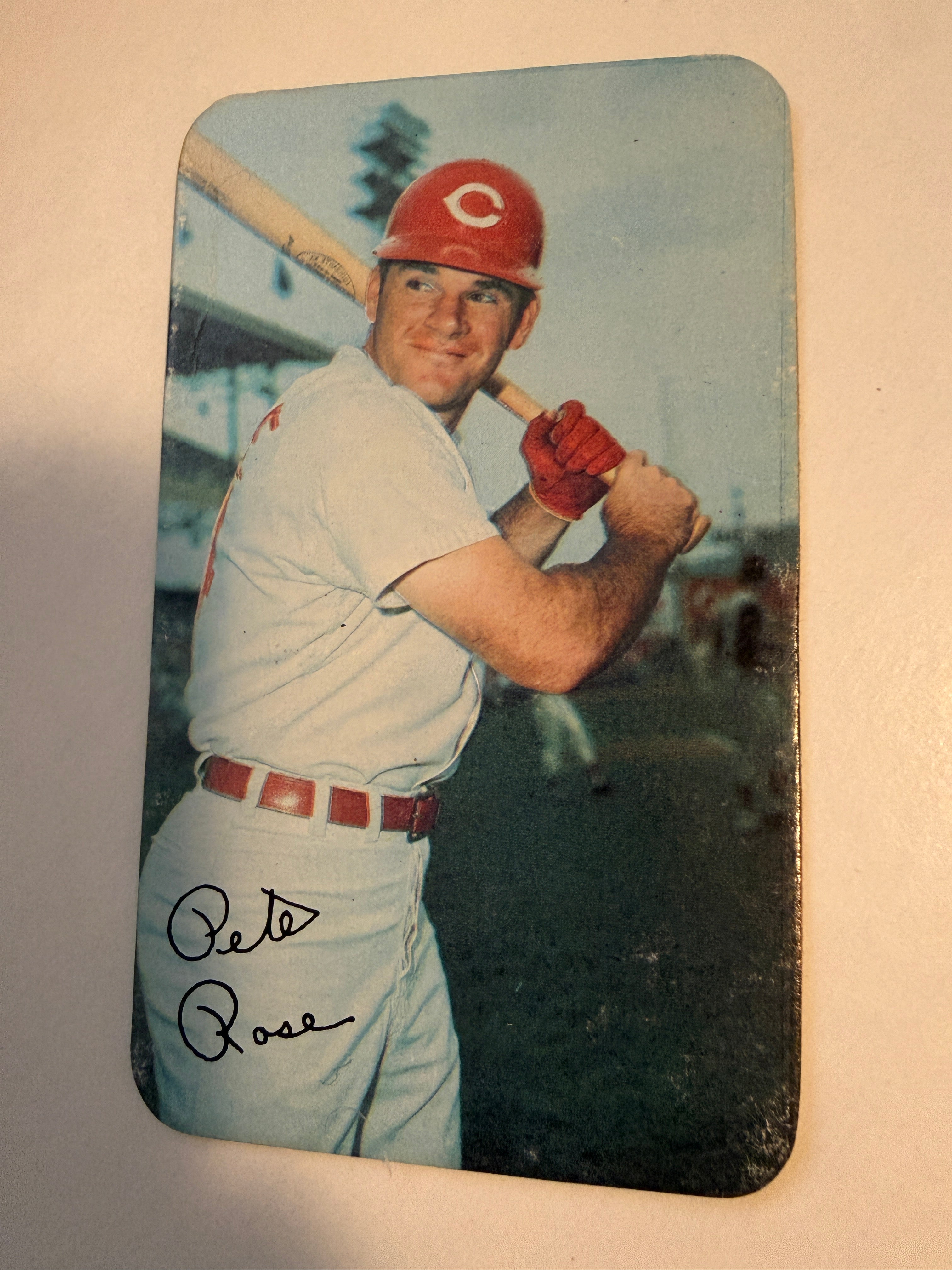 Pete Rose’s Topps  super vintage limited issued baseball card in 1970