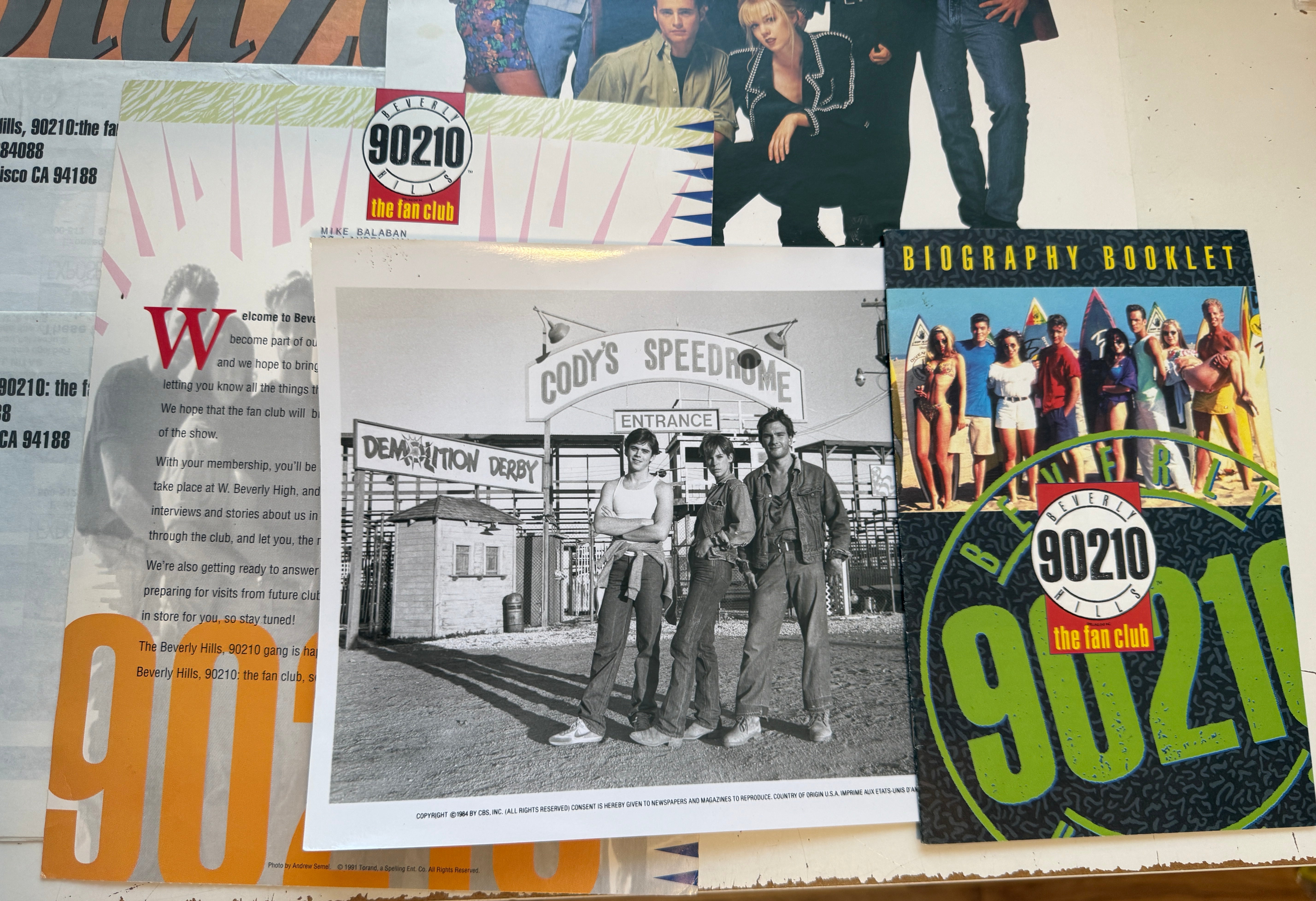 Beverly Hills 90210 TV show rare Press Kit  with photos