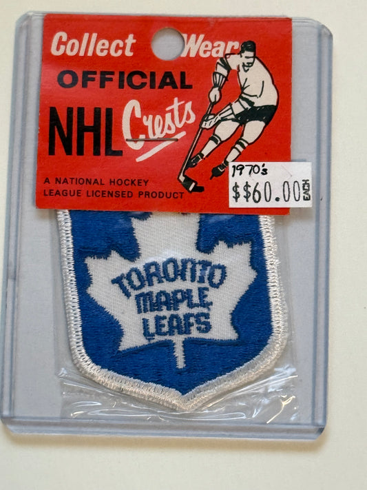 1970s Toronto Maple Leafs hockey factory sealed patch