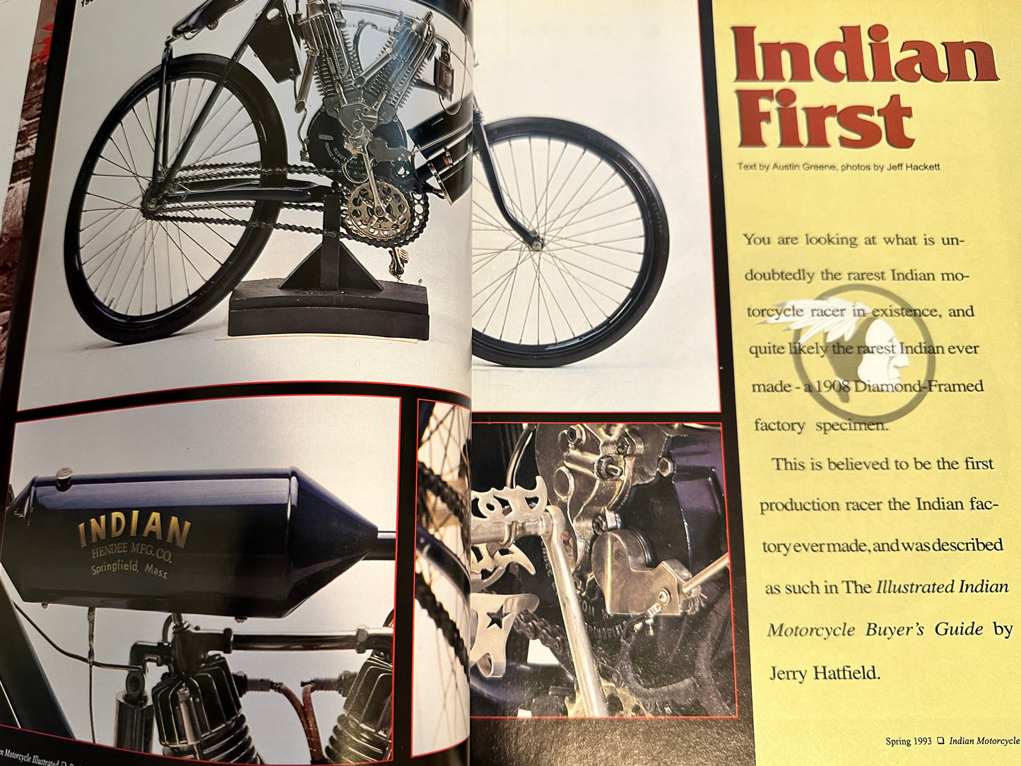 Indian Motorcycle #1 issue magazine 1993