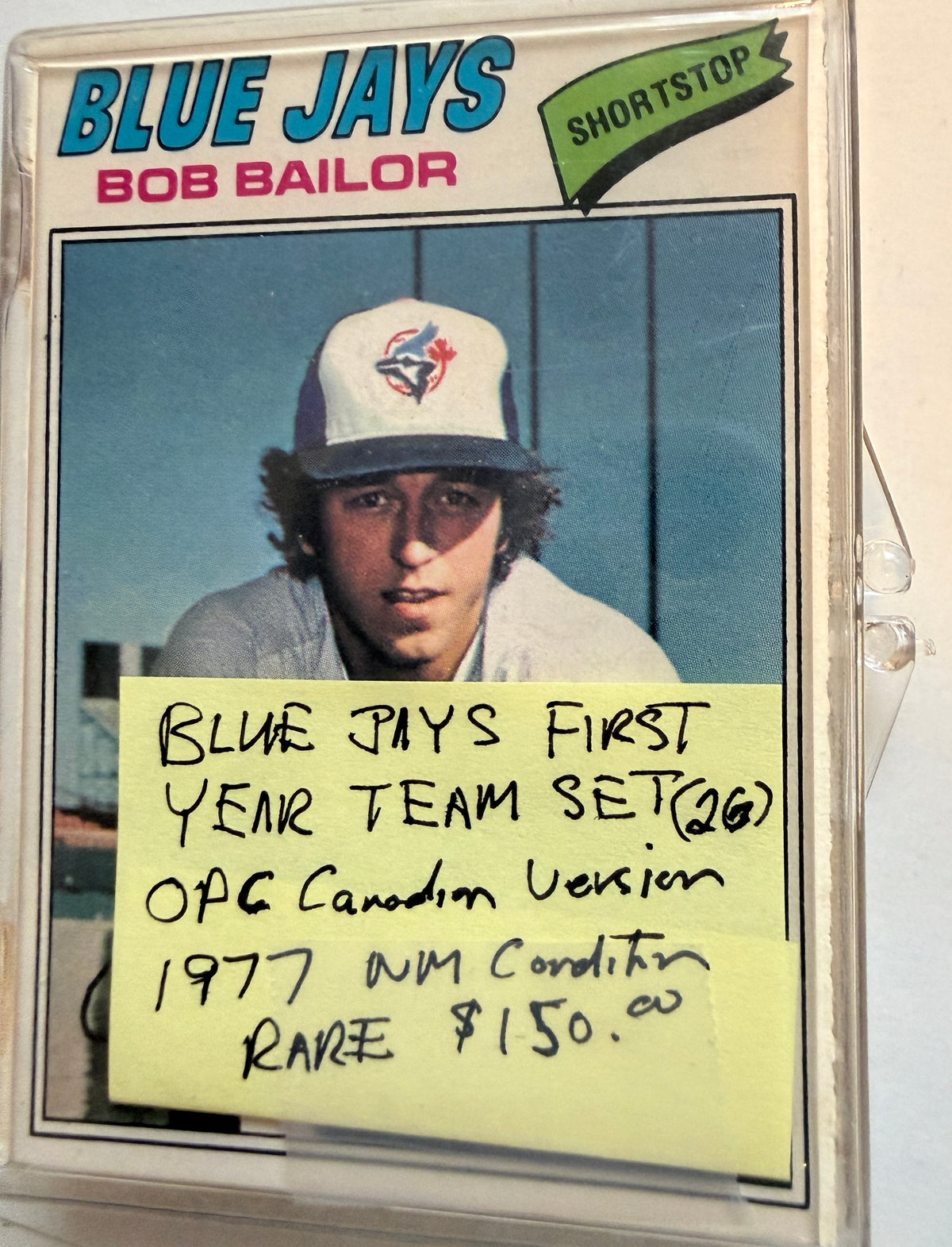 Toronto Blue Jays first year baseball cards  rare Opc Canadian version team set 1977