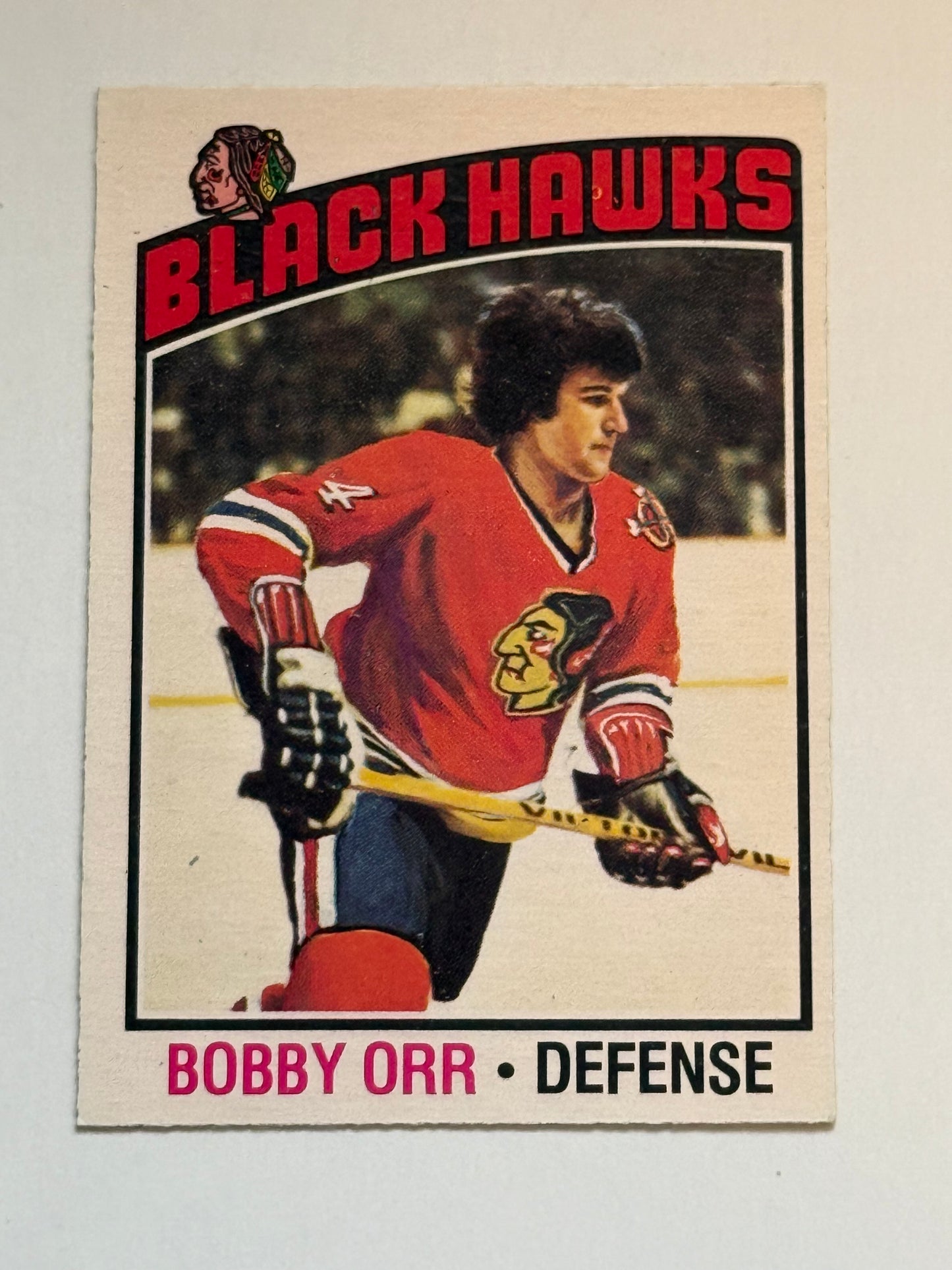 Bobby Orr opc hockey high grade condition card 1976-77