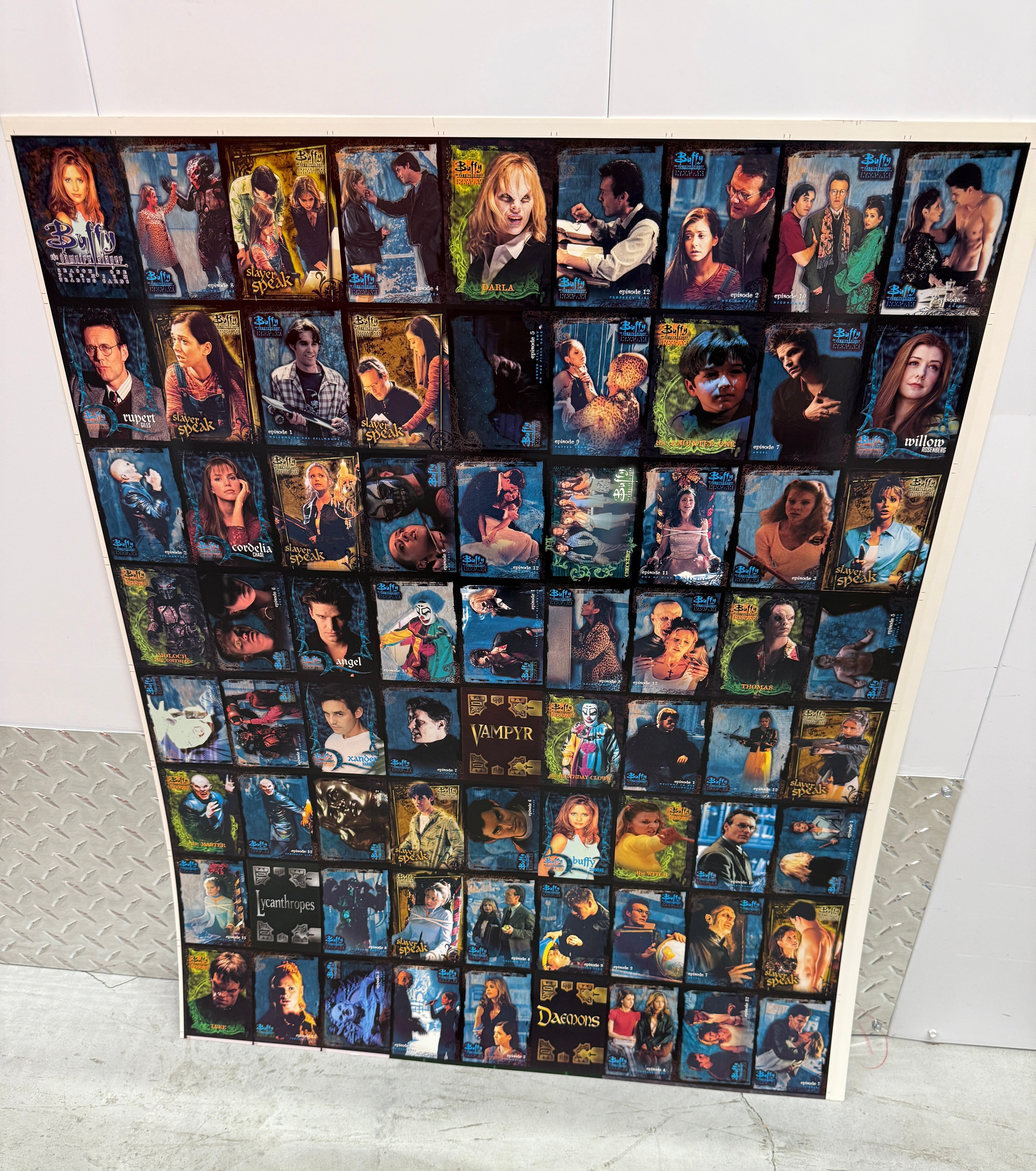 Buffy the Vampire Slayer series 1 uncut card sheet set 1998