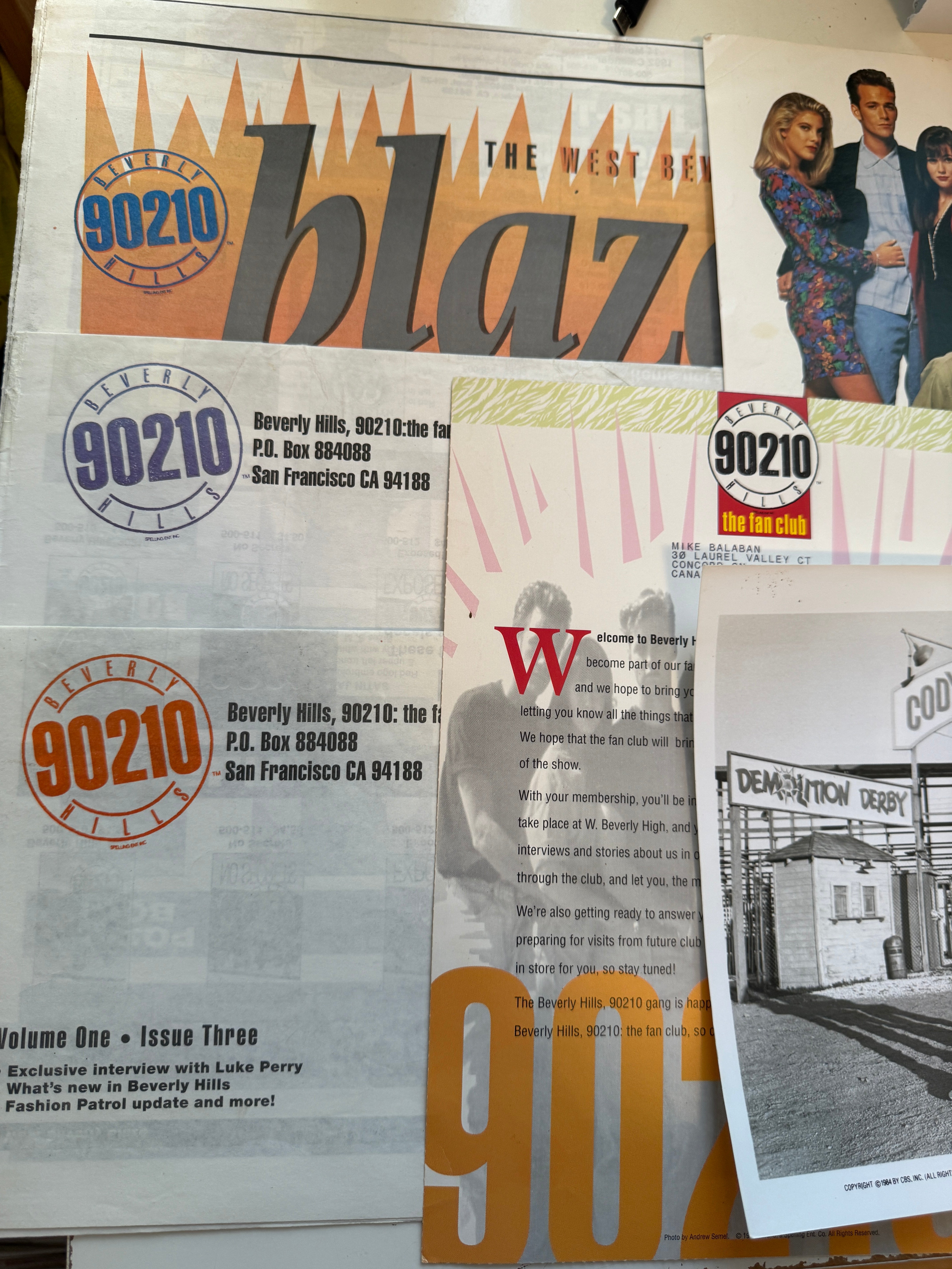 Beverly Hills 90210 TV show rare Press Kit  with photos