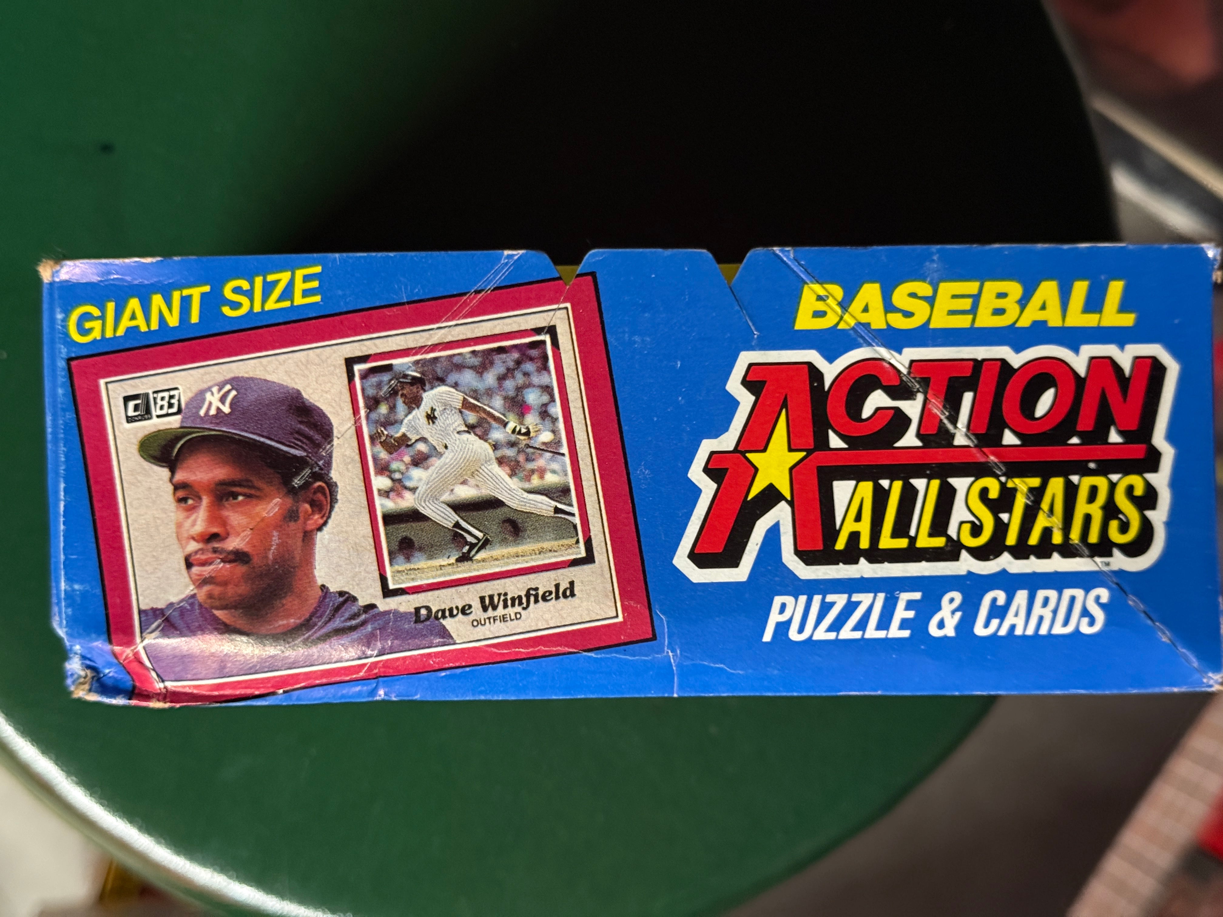 Baseball action, All-Stars photo cards, 36 pack Box 1983