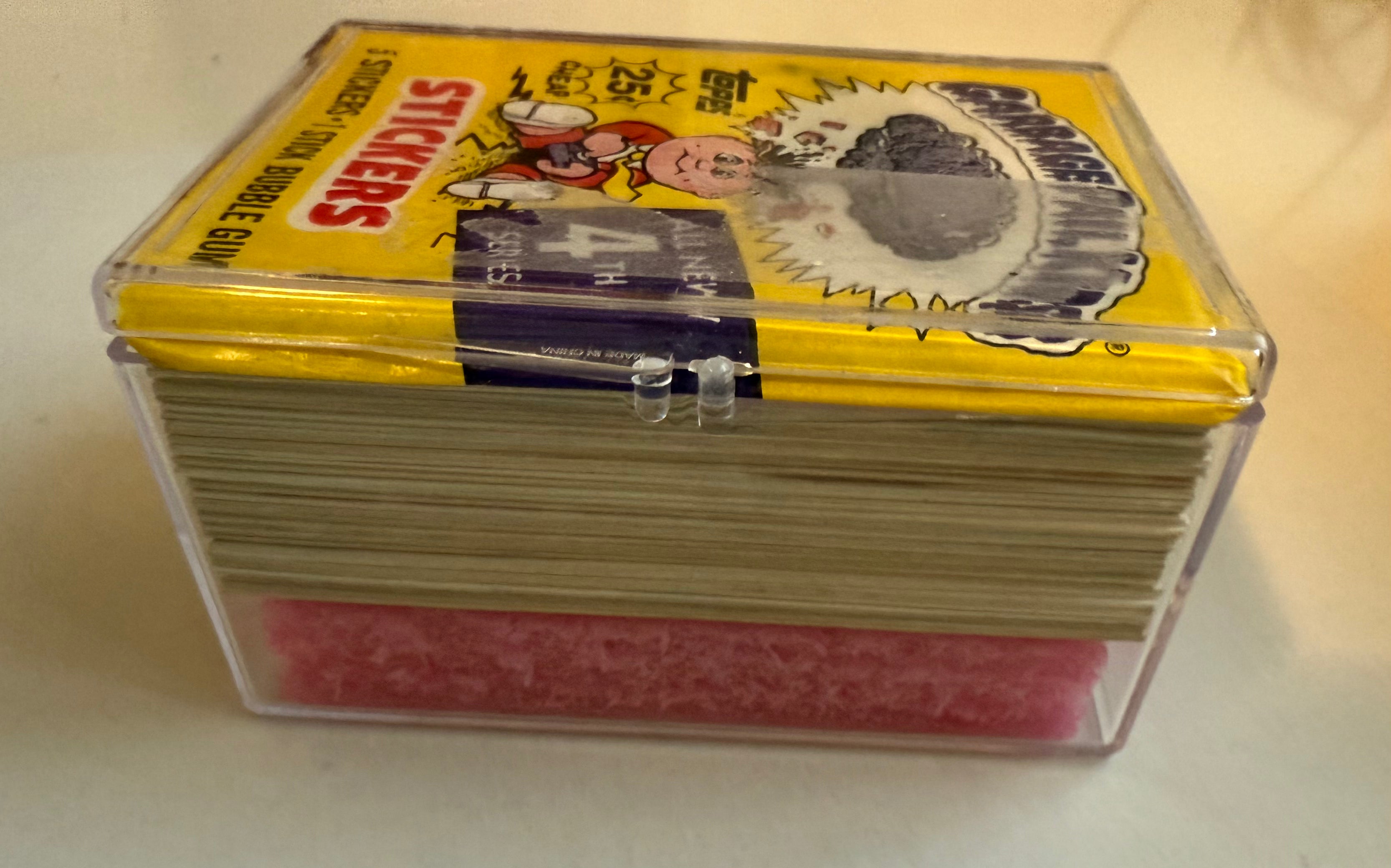 Garbage Pail kids series 4 high grade condition stickers set with wrapper 1985