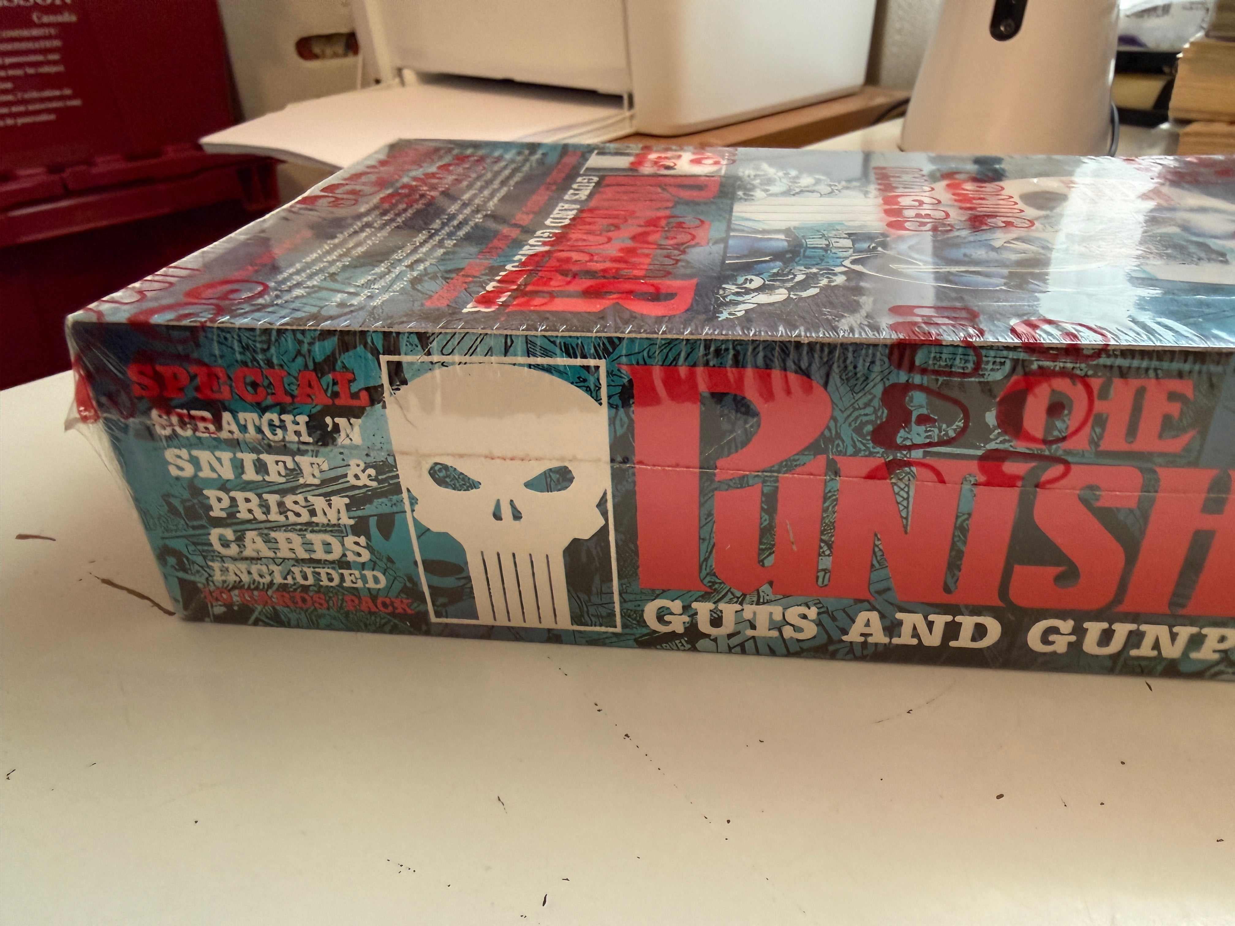 The Punisher cards rare comic images factory sealed 48 packs box 1992