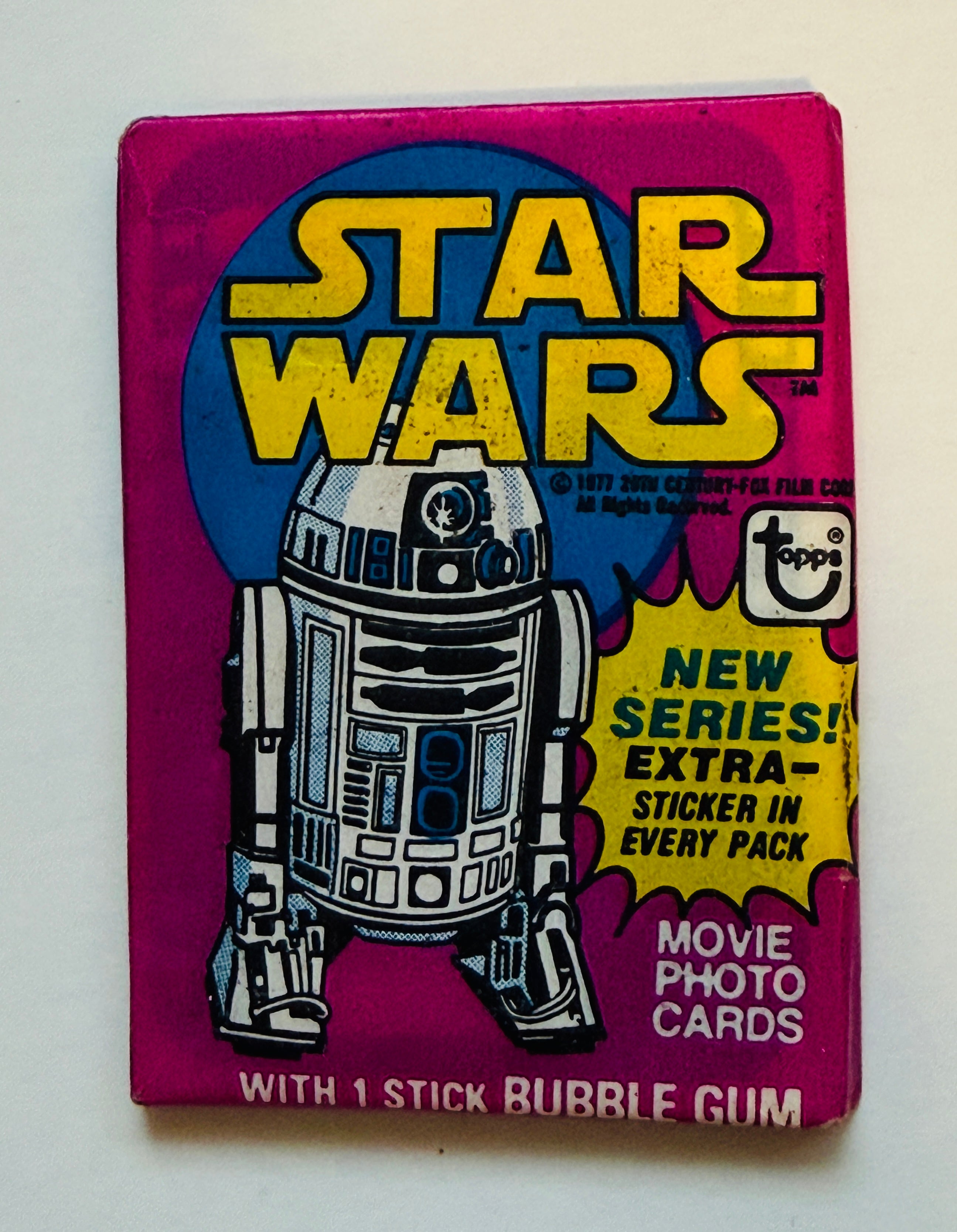Star Wars series 3 photo cards factory seal pack 1977