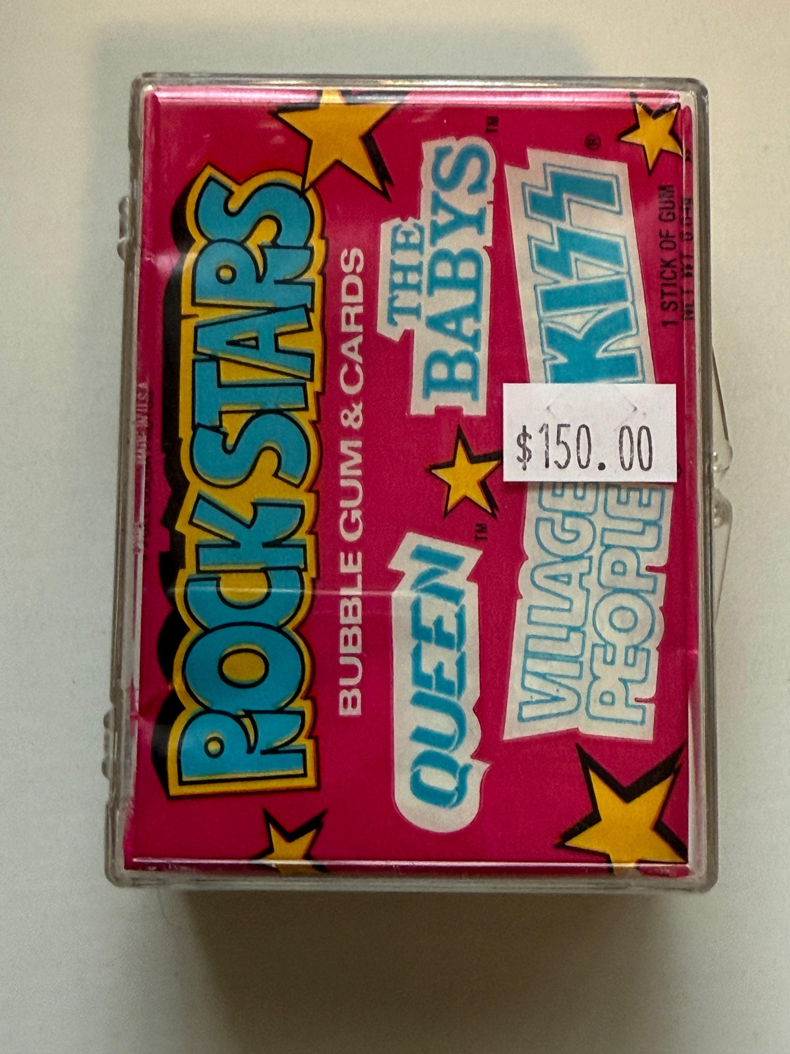 Rock Stars Donruss Kiss, Queen and the baby’s cards set 1978