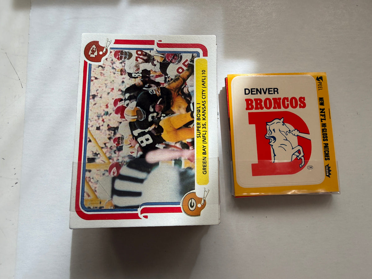 1980 Team Action NFL football cards set  and glossy logos set