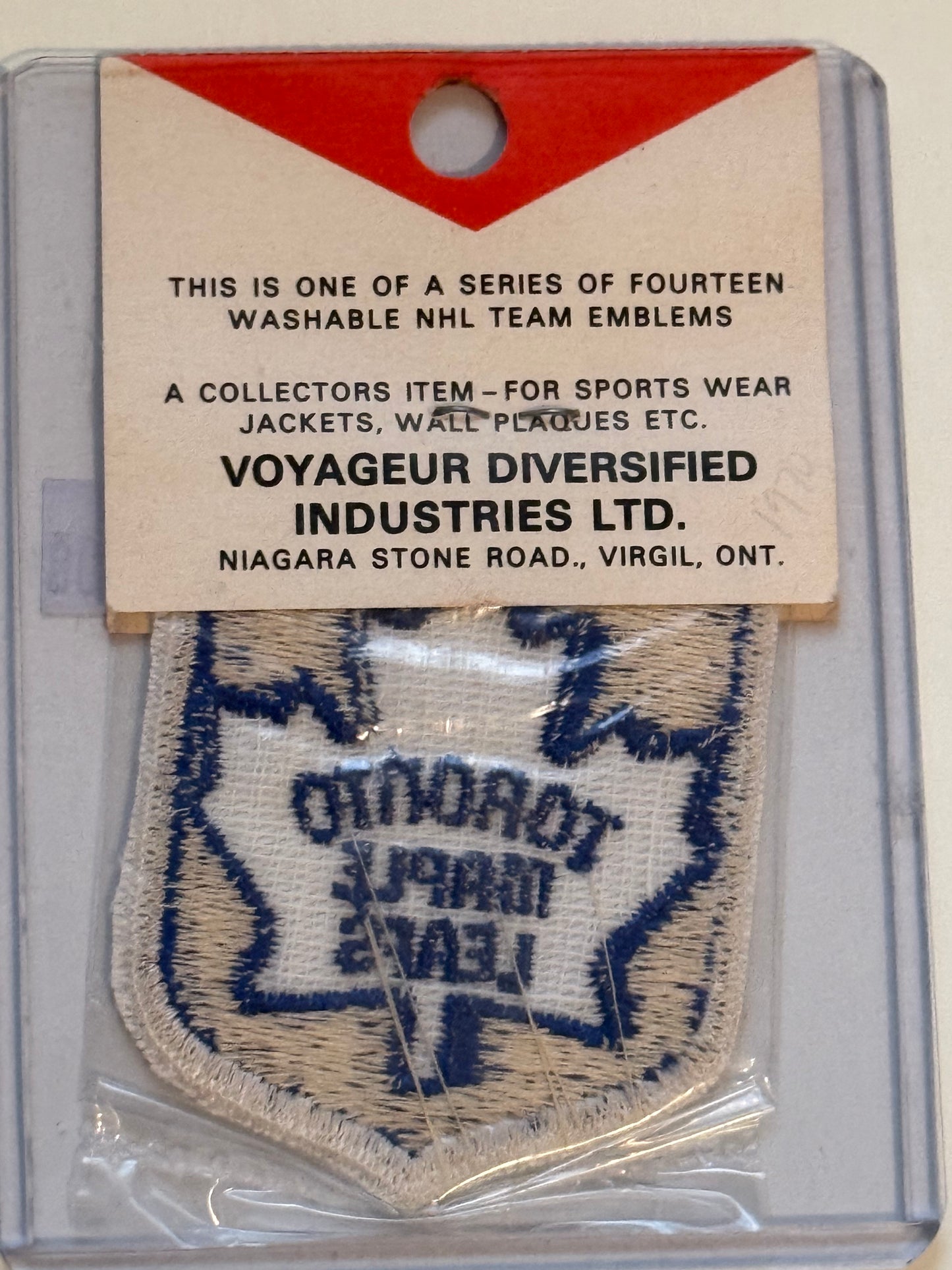 1970s Toronto Maple Leafs hockey factory sealed patch