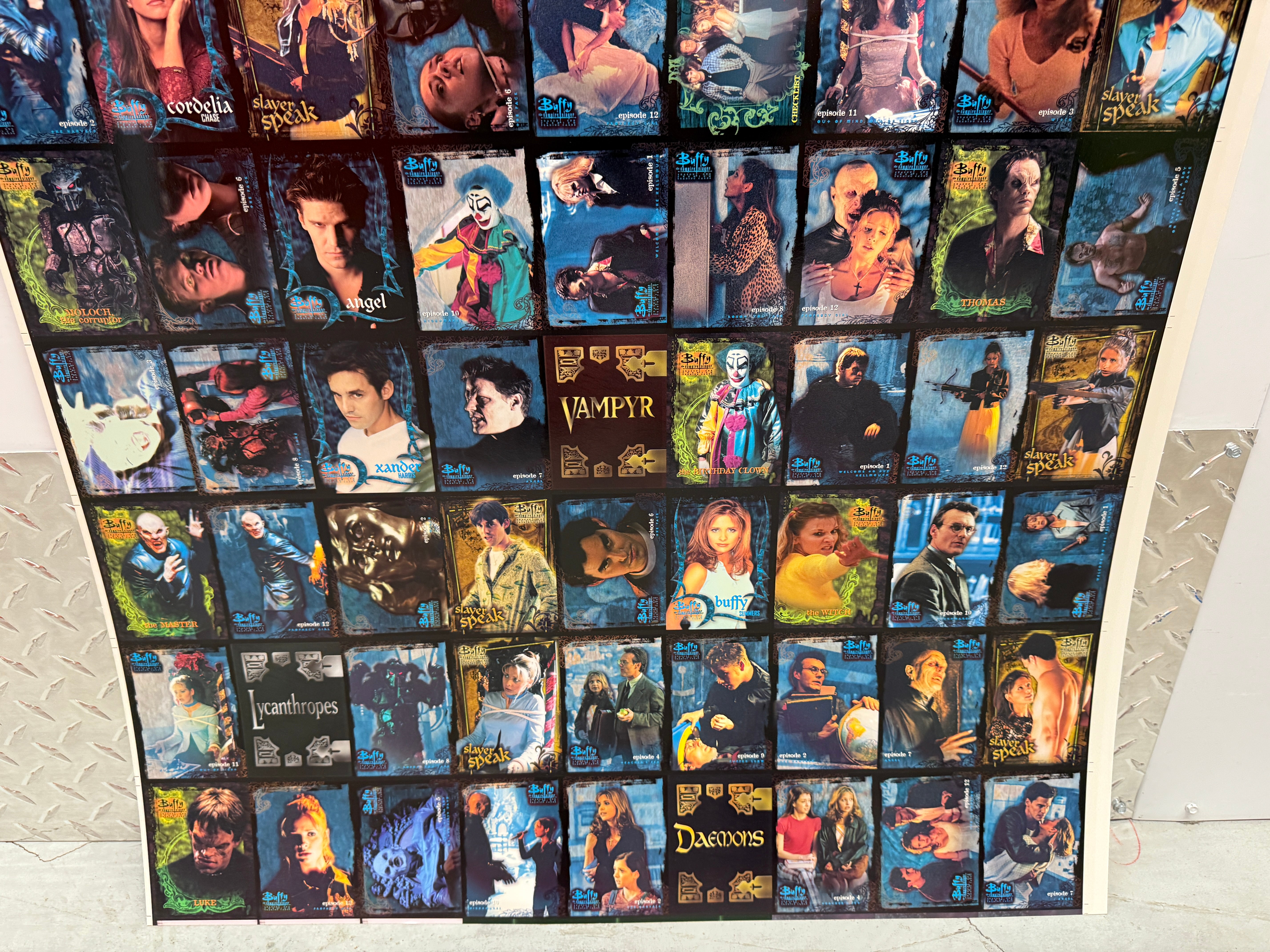 Buffy the Vampire Slayer series 1 uncut card sheet set 1998