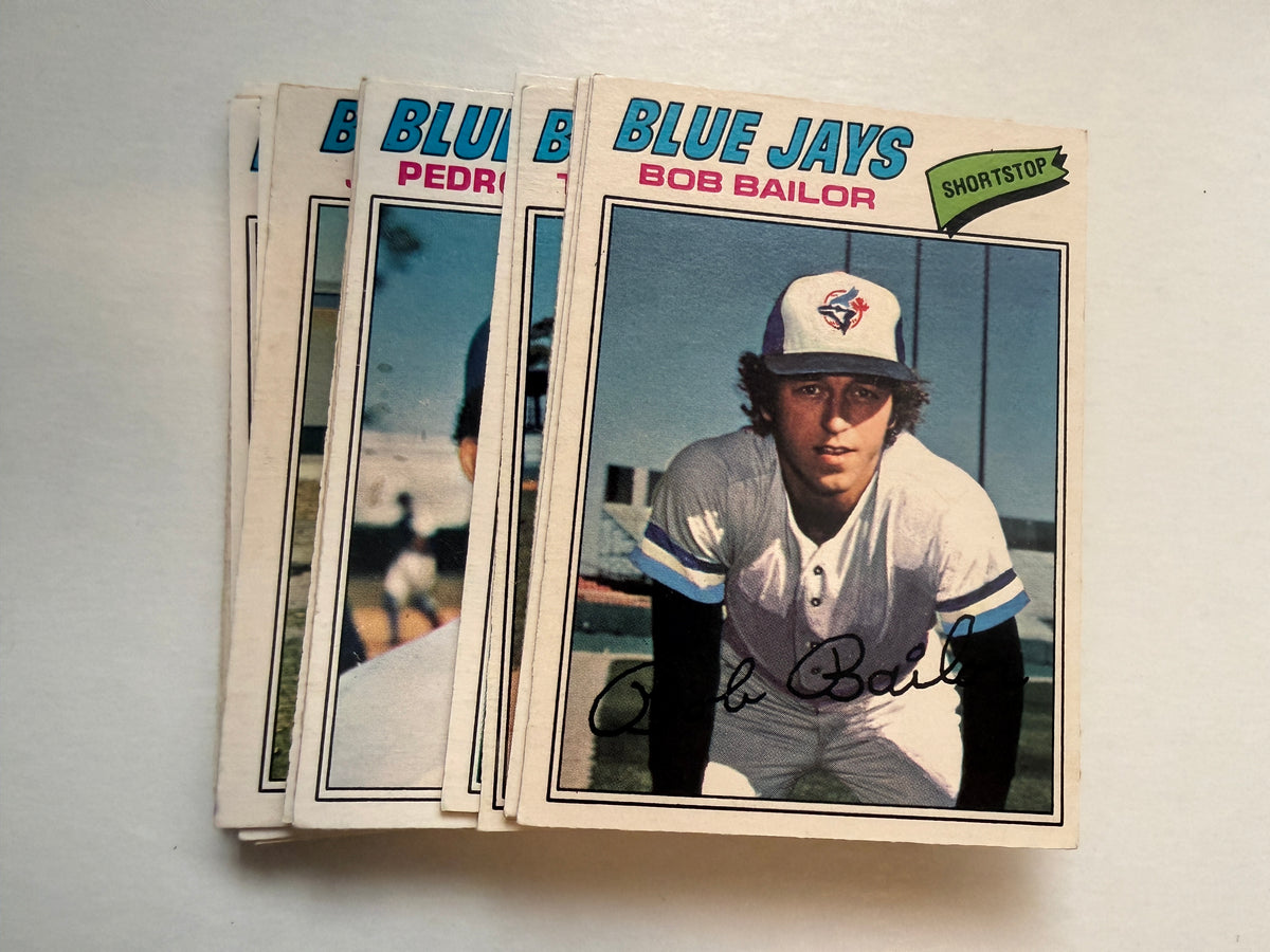 Toronto Blue Jays first year baseball cards  rare Opc Canadian version team set 1977