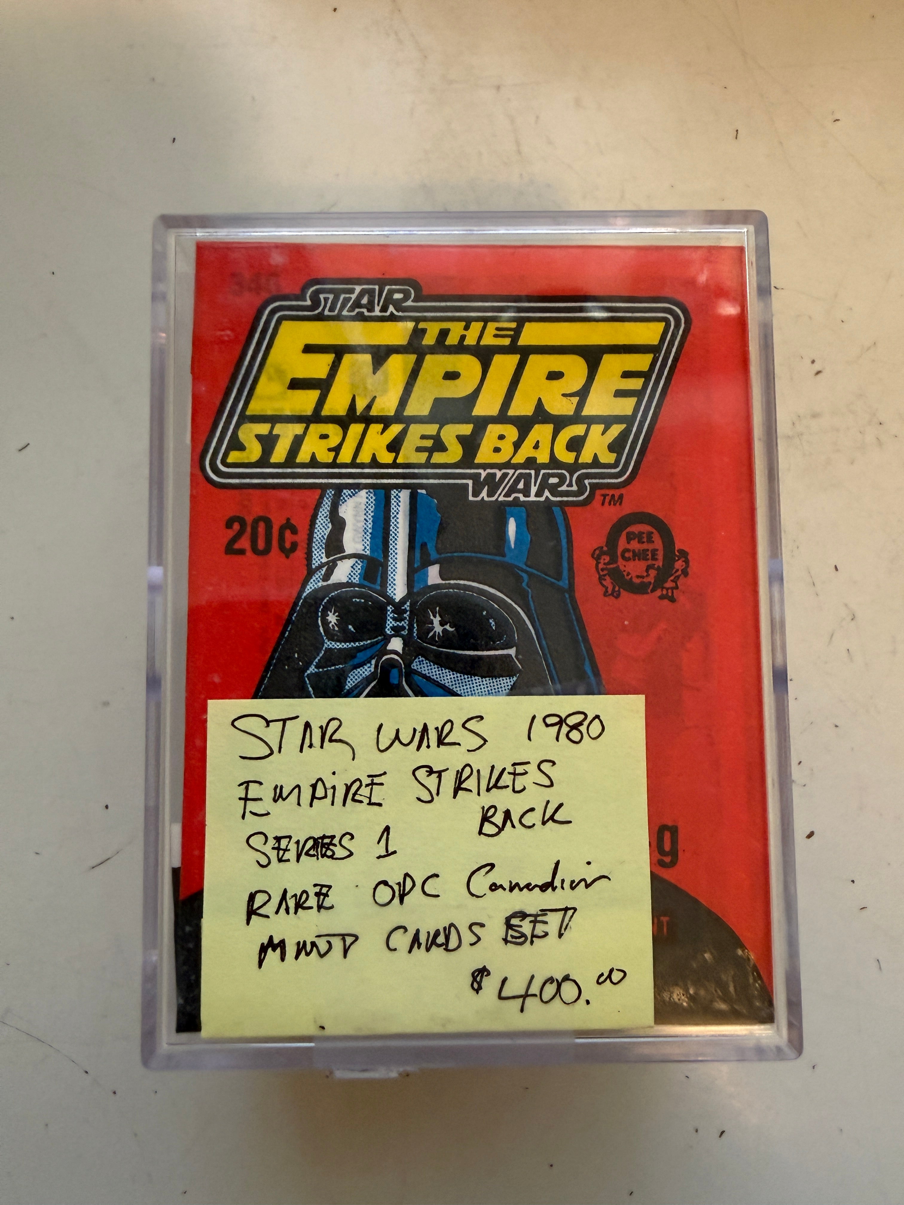 Empire strikes back movie Cards Opc Canadian version rarer nm- mint condition card set 1980