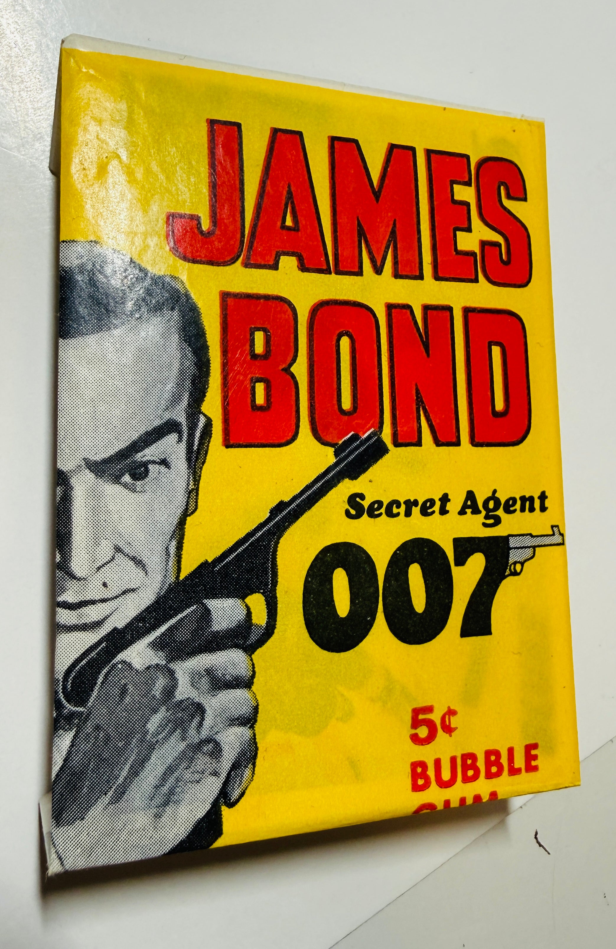 James Bond movies rare card wrapper from 1965