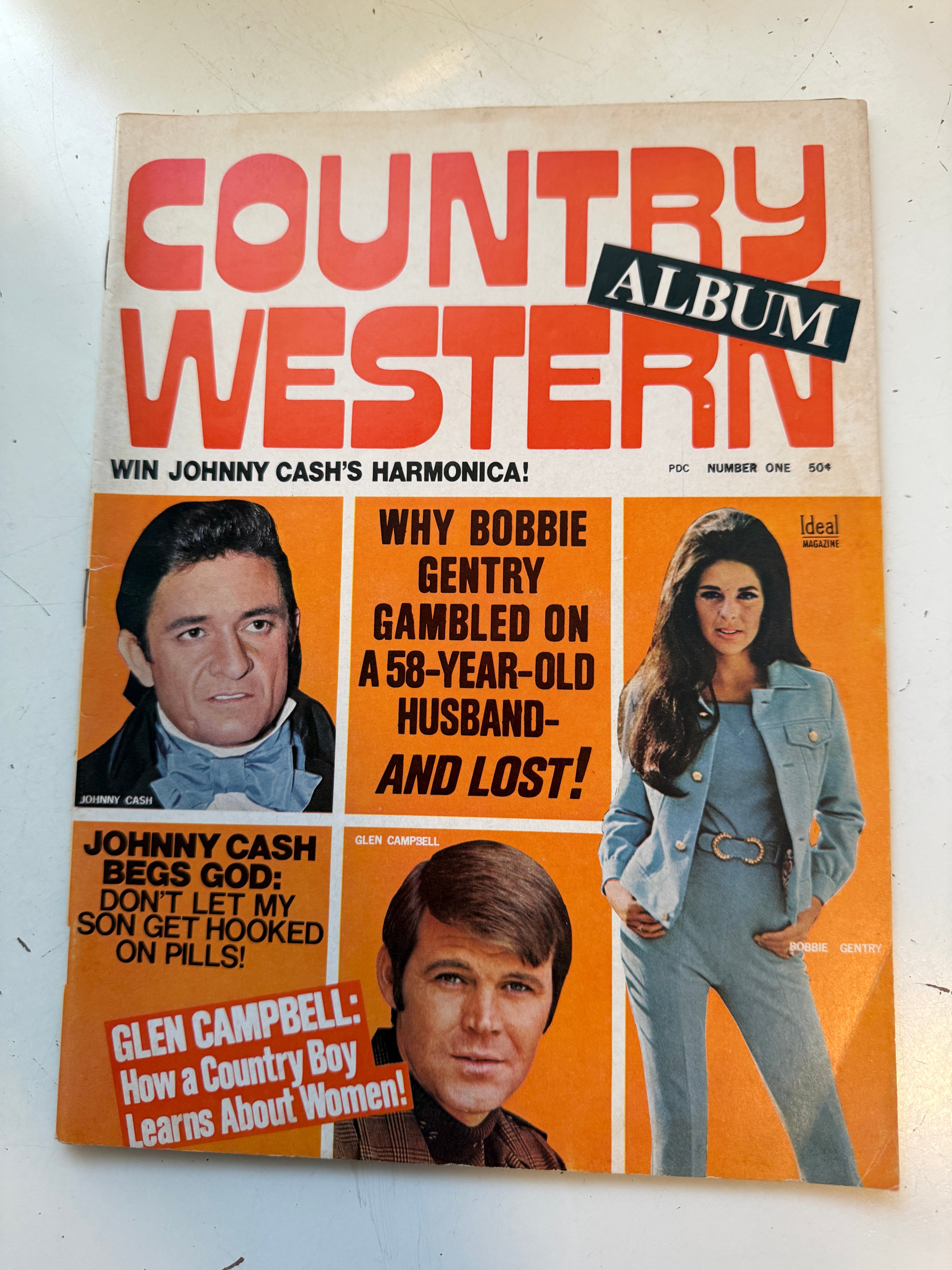 Country Western album magazine first #1 issue 1970