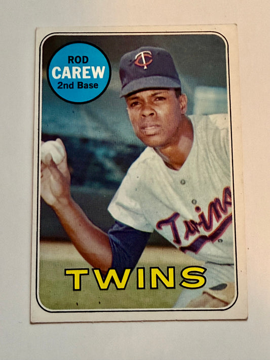 Rod Carew vintage Topps baseball card 1969