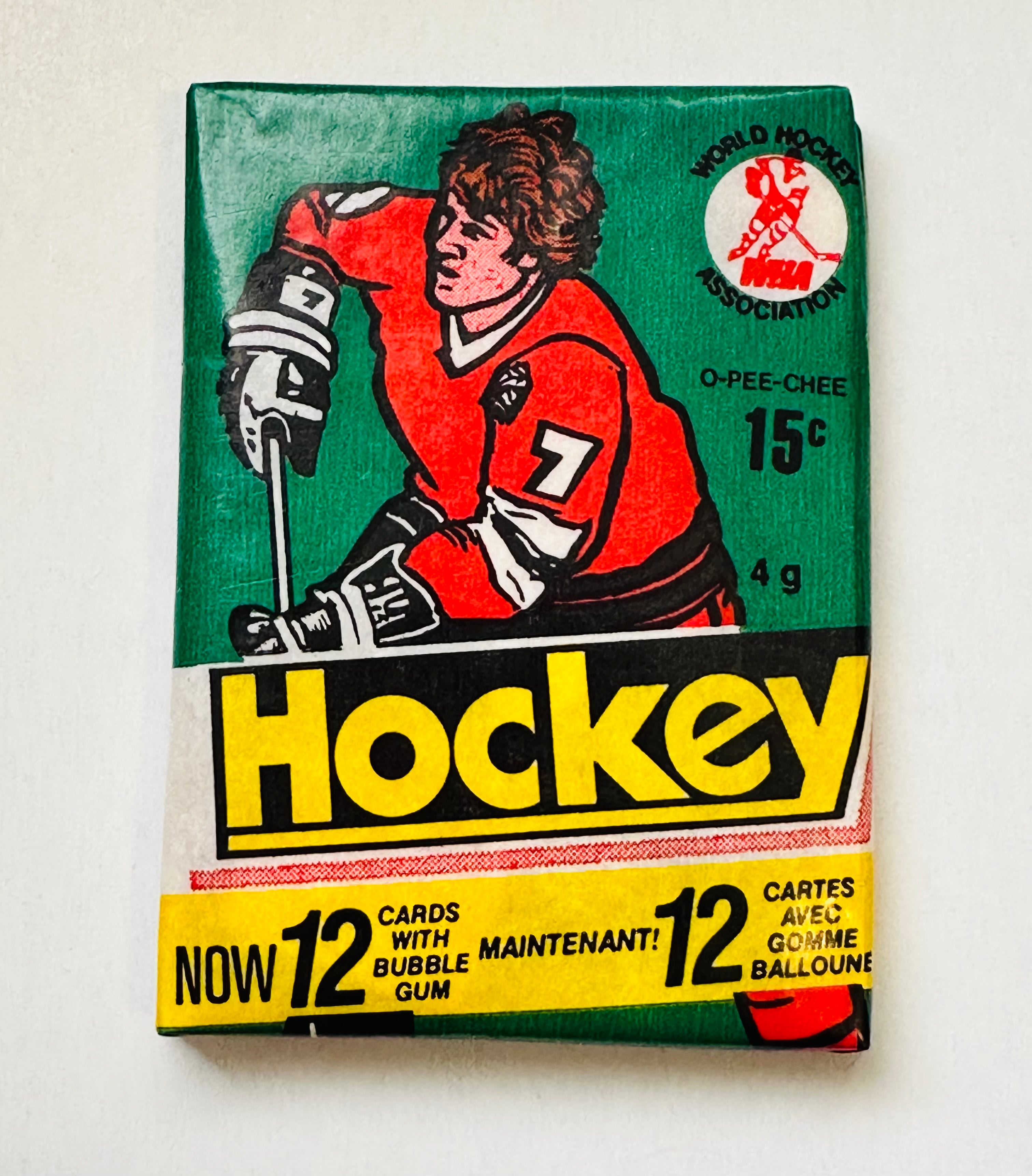 1977 WHA opc hockey cards rare sealed pack