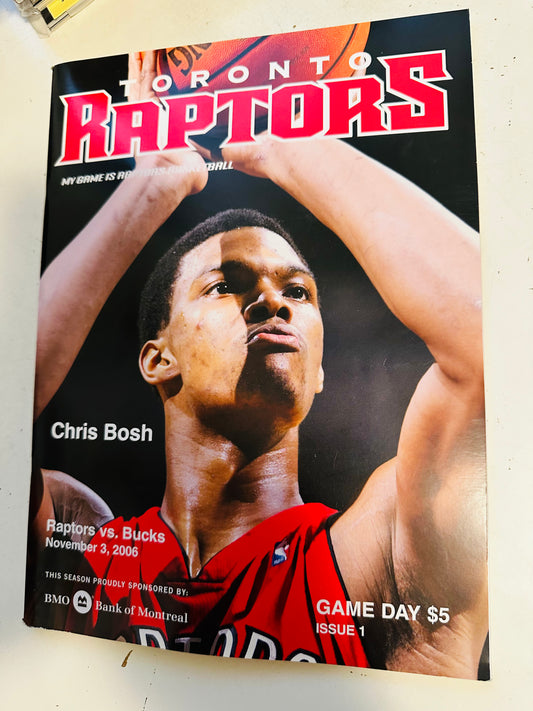 Toronto Raptors vintage NBA game program with ticket 2006