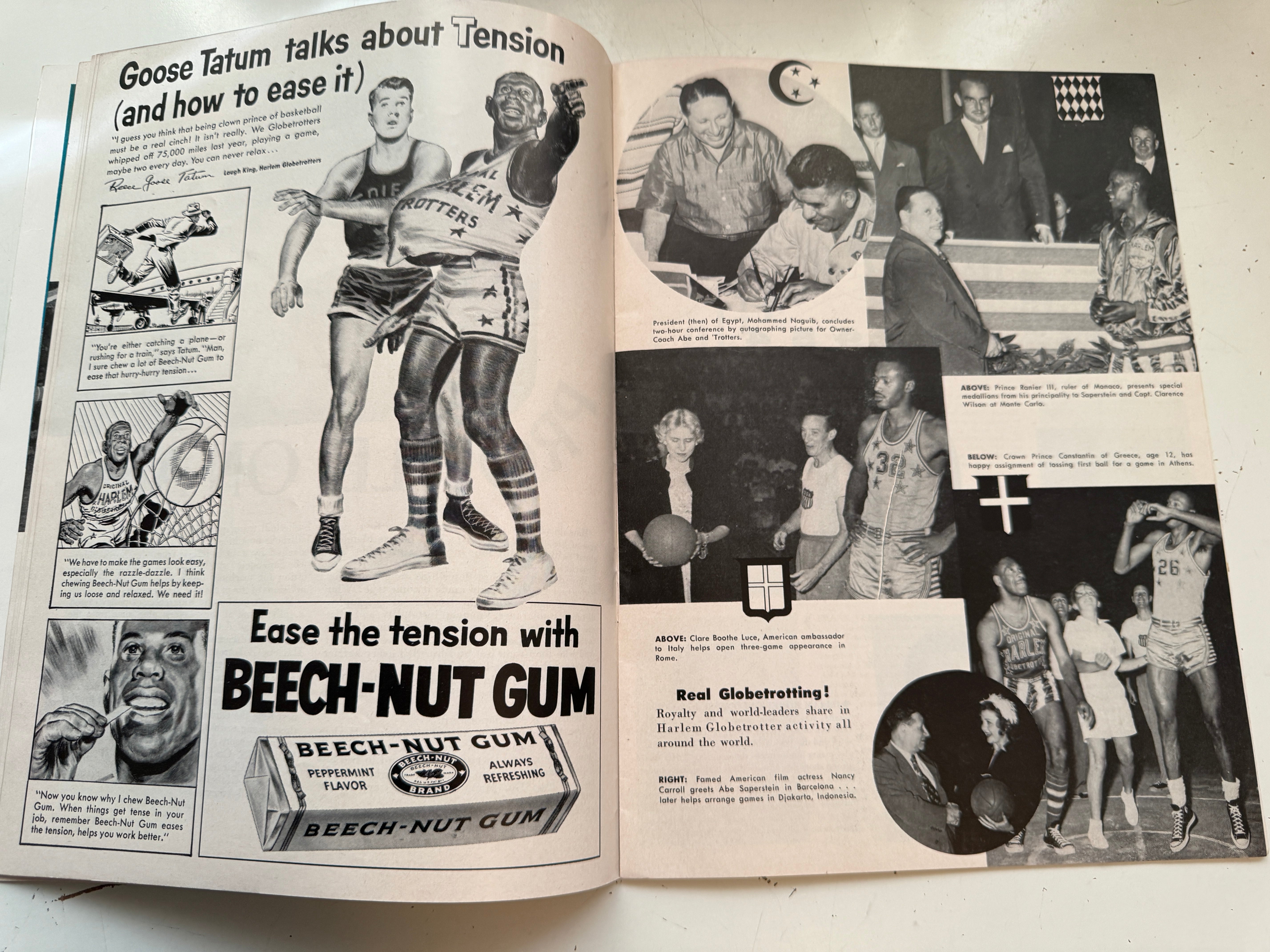 World Series of basketball tour program 1954