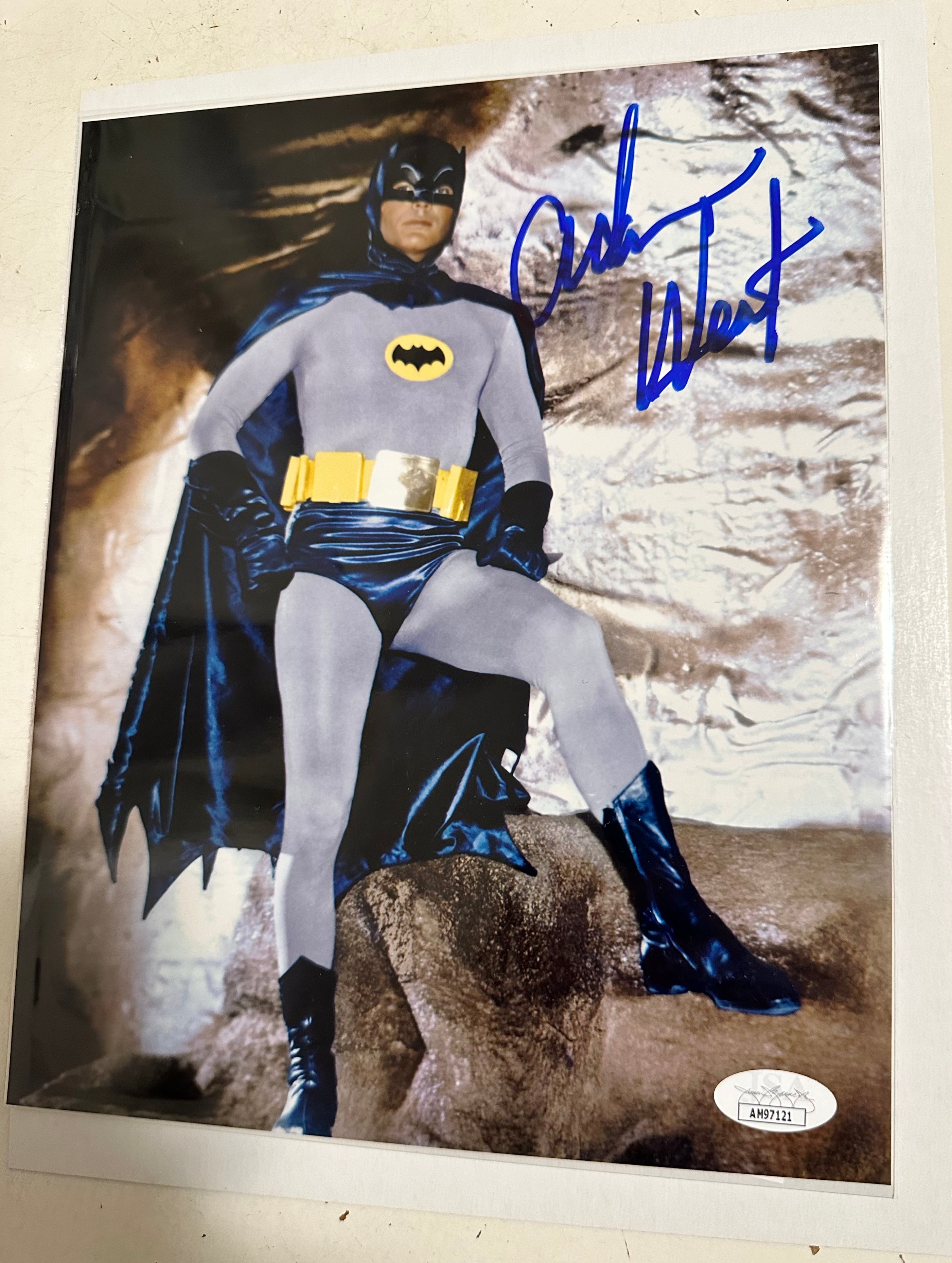 Batman Adam West rare autograph 8x10 photo certified by JSA