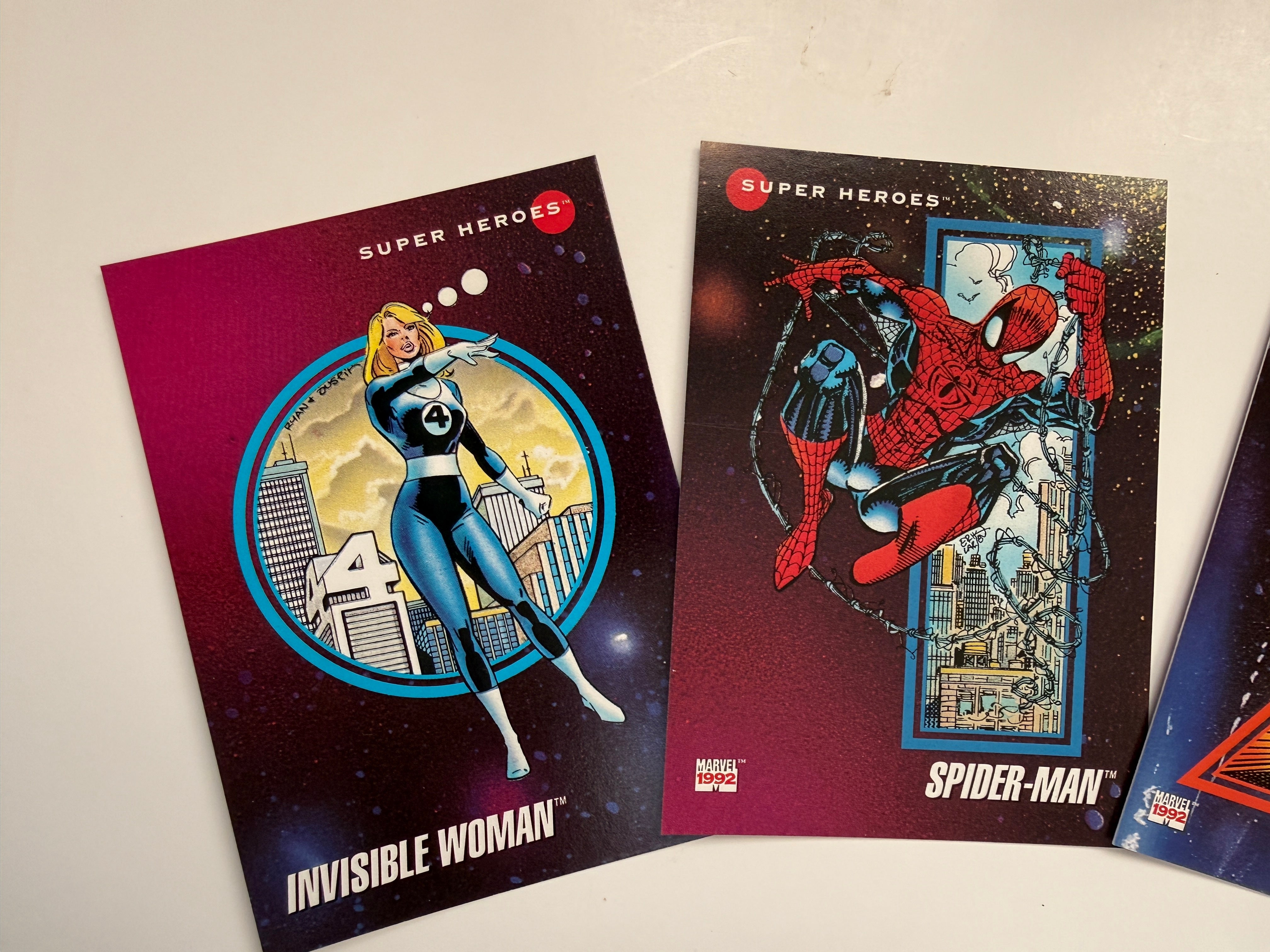 Marvel universe three rare promo cards factory sealed set 1992