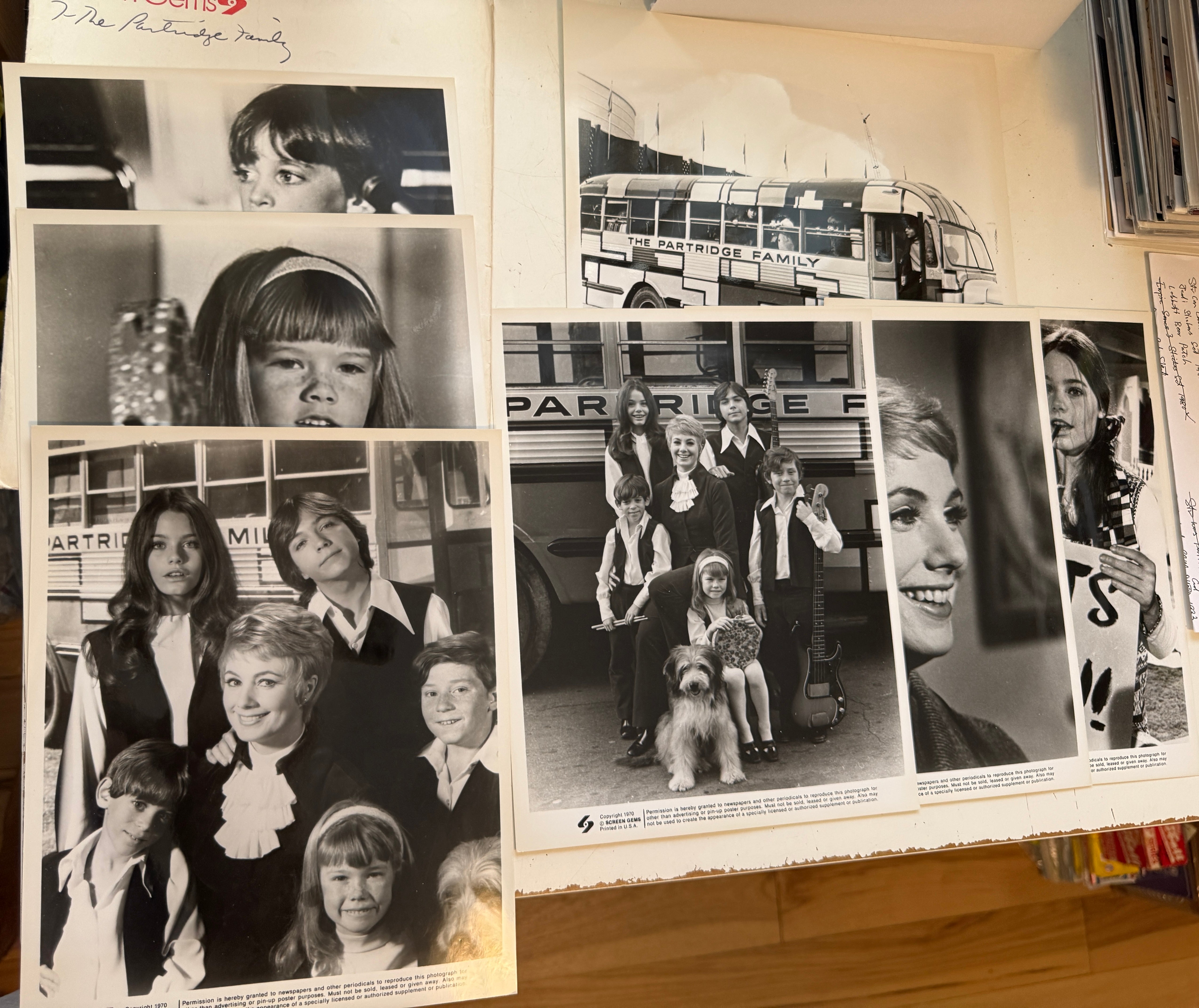 Partridge family TV show rare Press kit 1970s