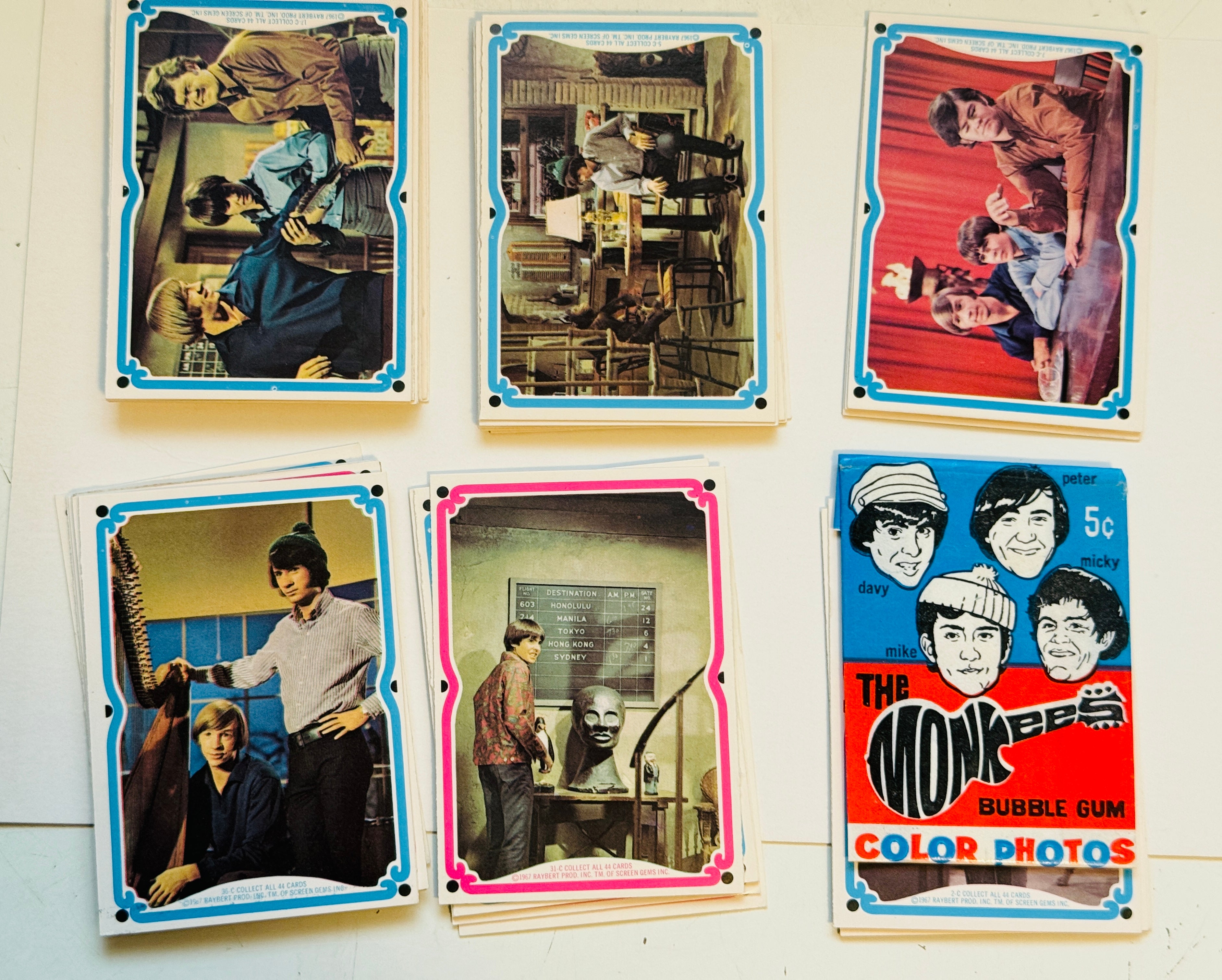 The Monkees Original cards set with wrapper 1967