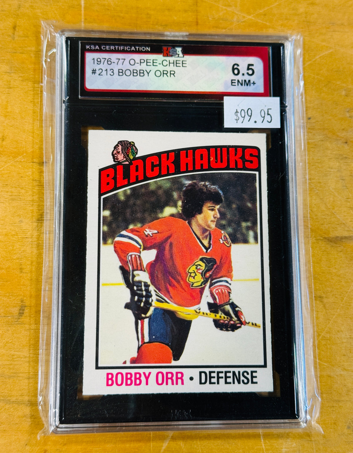Bobby Orr OPC high grade hockey card 1976/77