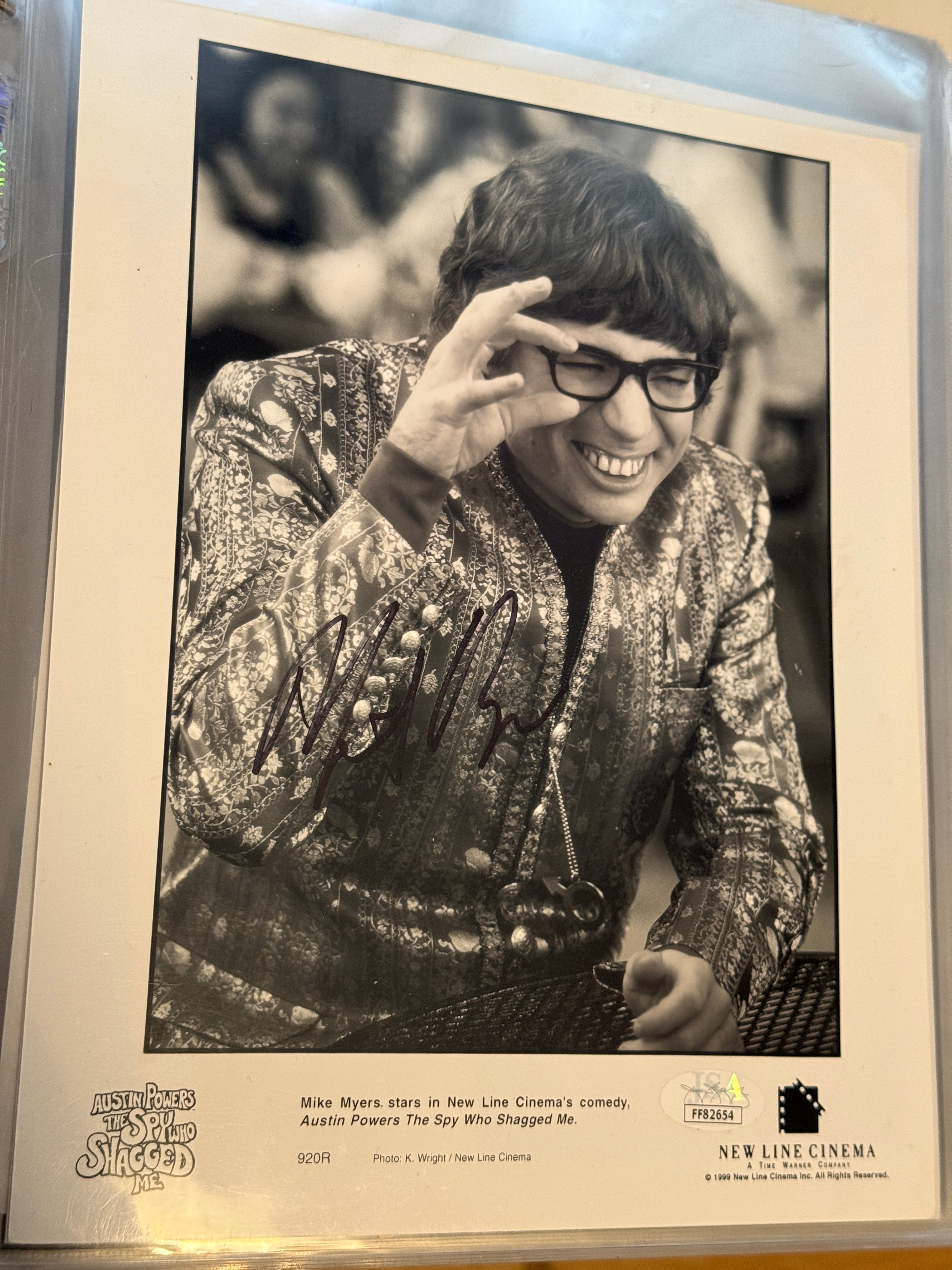 Mike Myers Austin Powers rare autograph 8 x 10 photo JSA certified