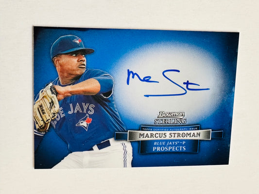 Marcus Stroman Blue Jays superstar Bowman Sterling autograph rookie insert card