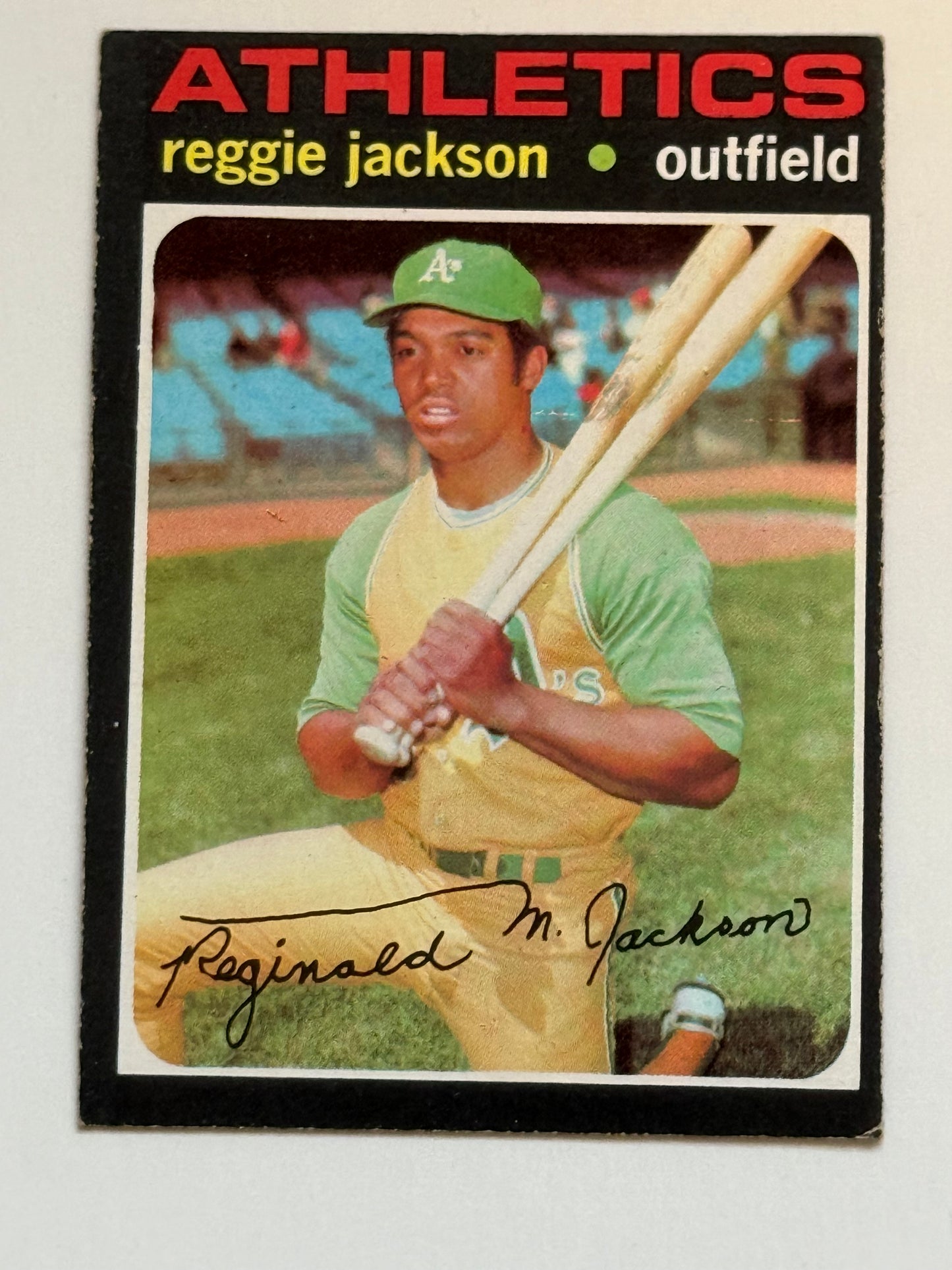 1971 Topps Reggie Jackson ex condition baseball card