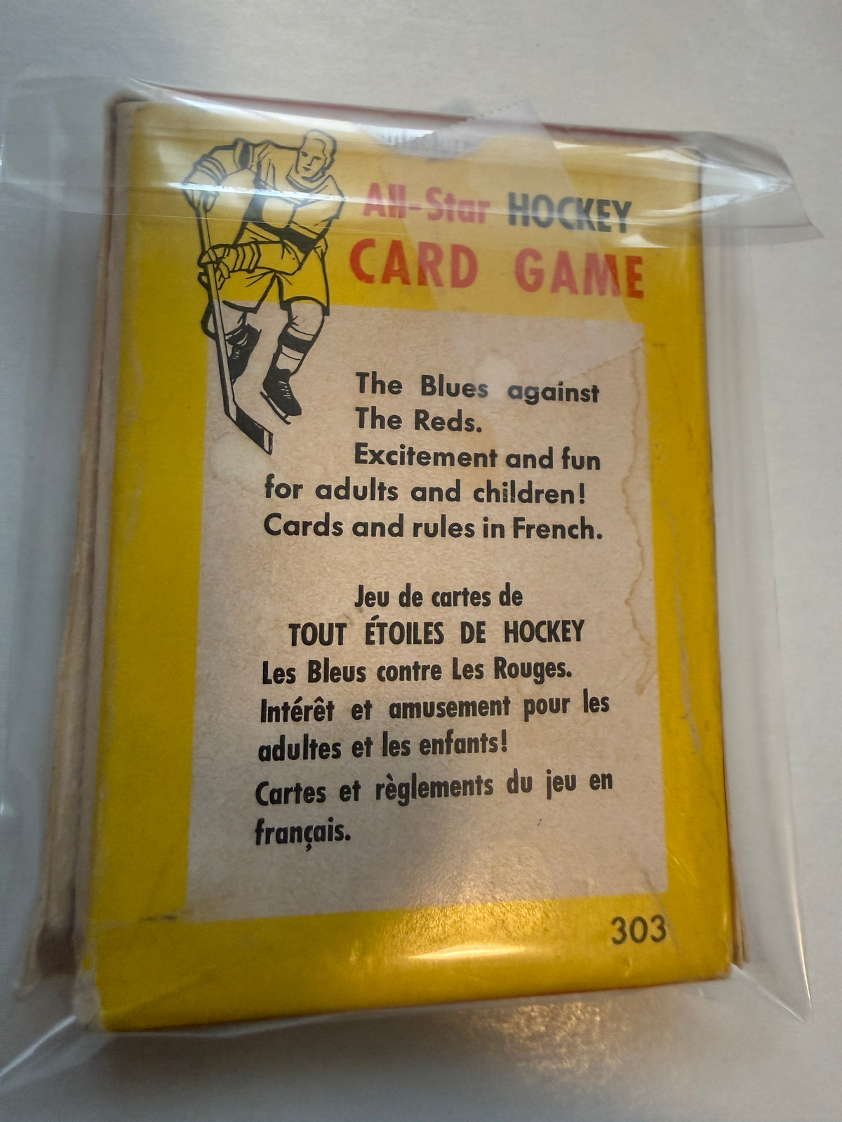 1960’s All Star hockey rare complete game cards deck
