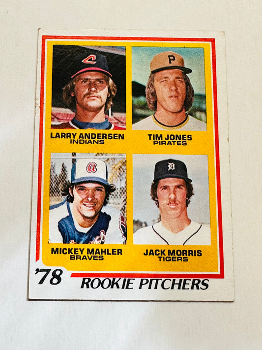 Jack Morris Topps baseball rookie card 1978