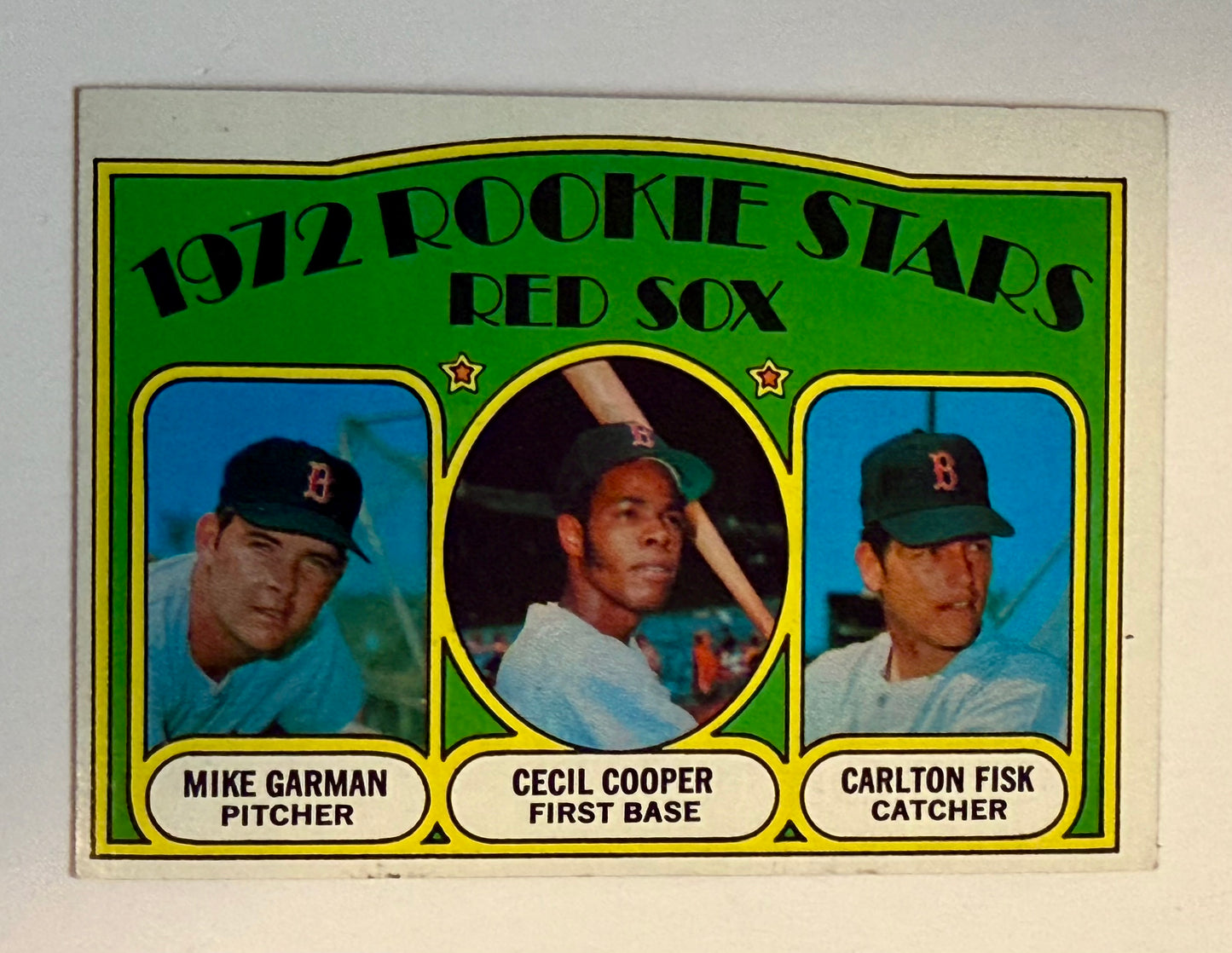 Carlton Fisk Topps high grade condition rookie baseball card 1972